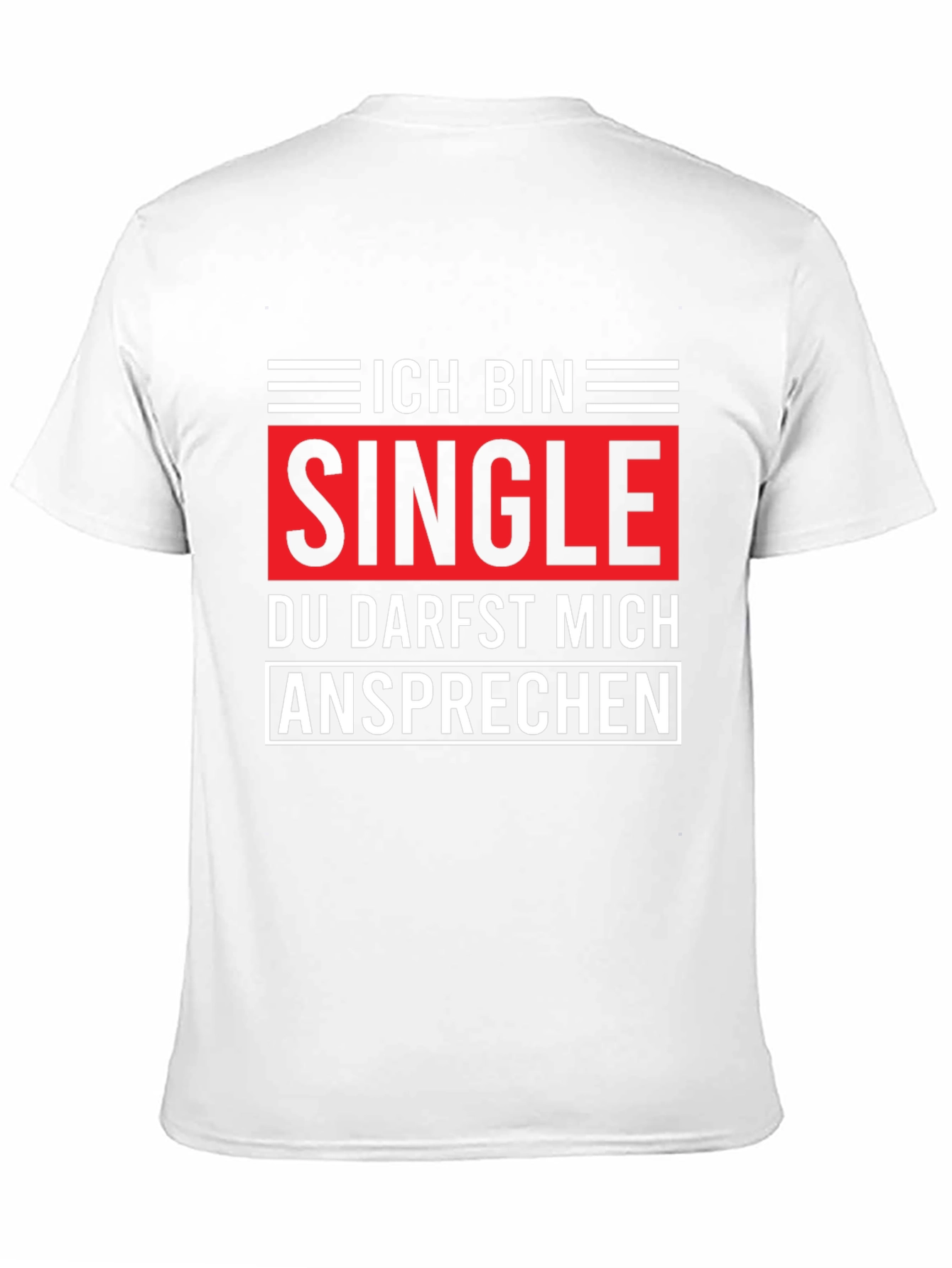 Ich Bin Single T-Shirt - Black
