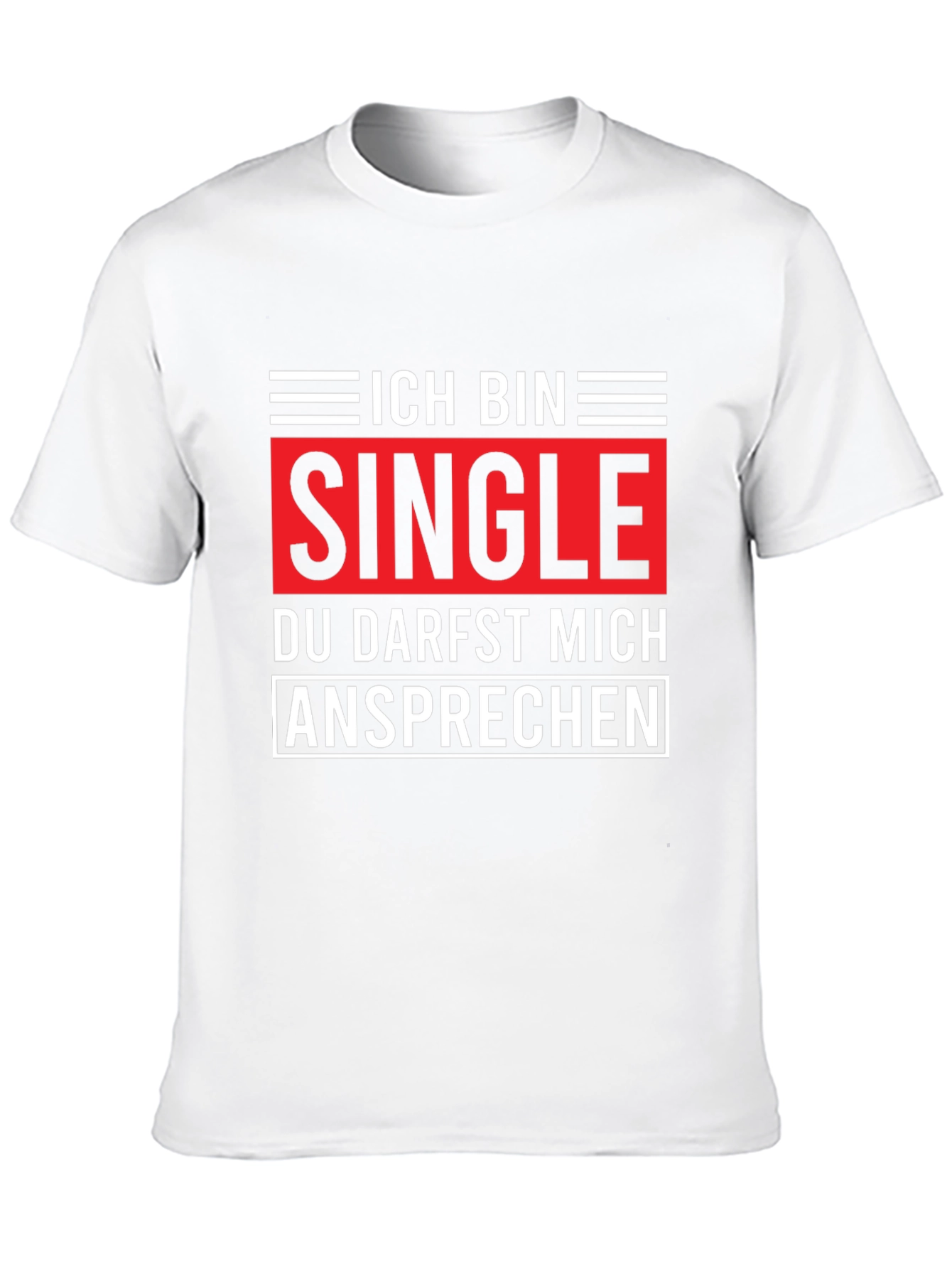Ich Bin Single T-Shirt - Black