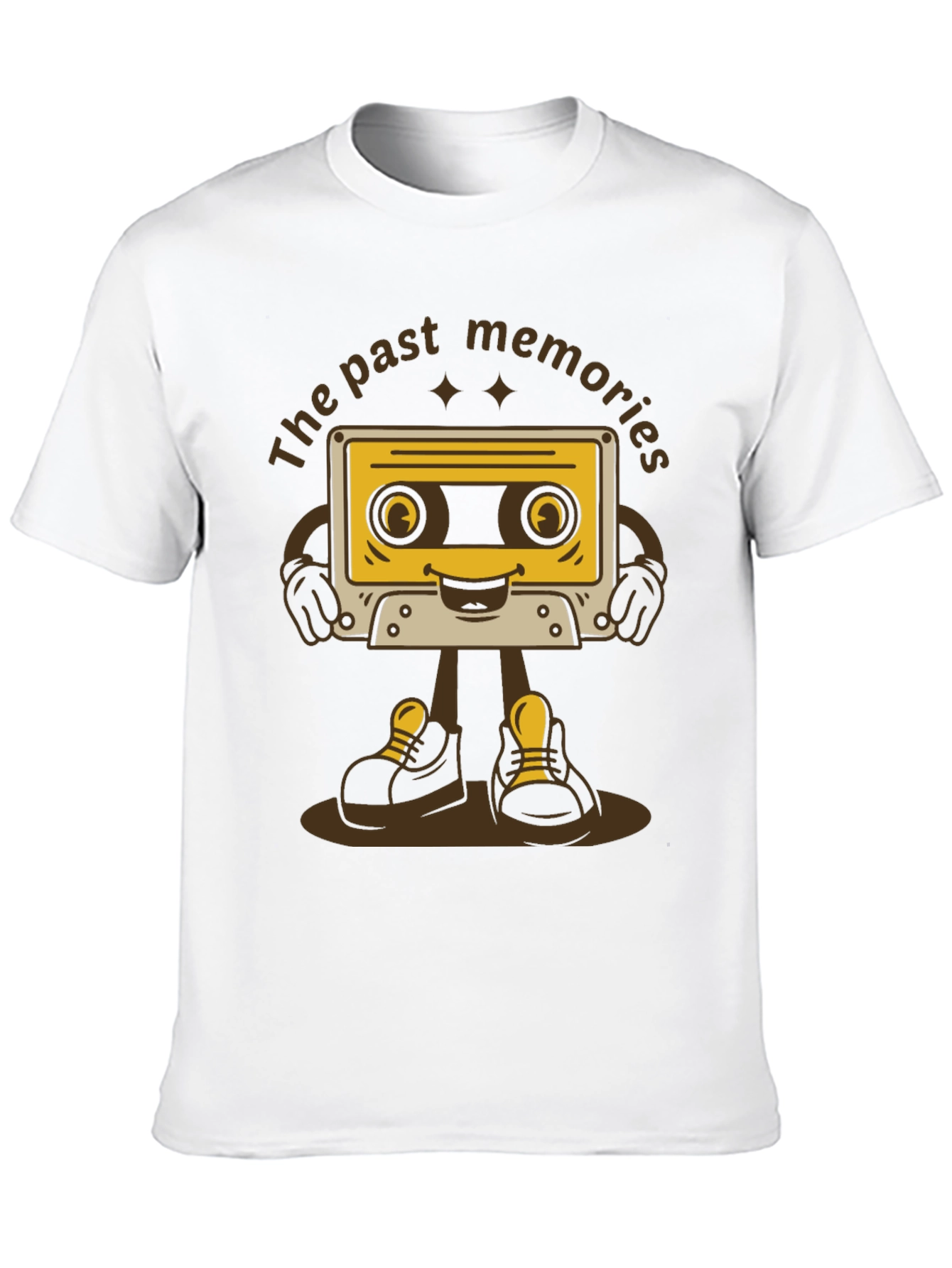 Retro Cartoon Cassette Tape T-Shirt - Past Memories