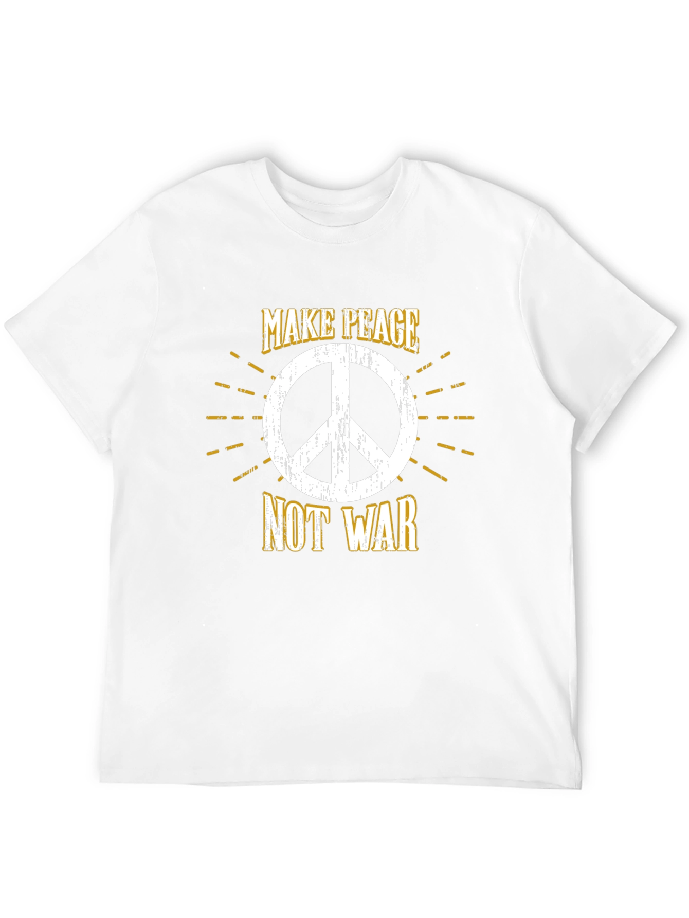 Make Peace Not War Graphic T-Shirt - Black
