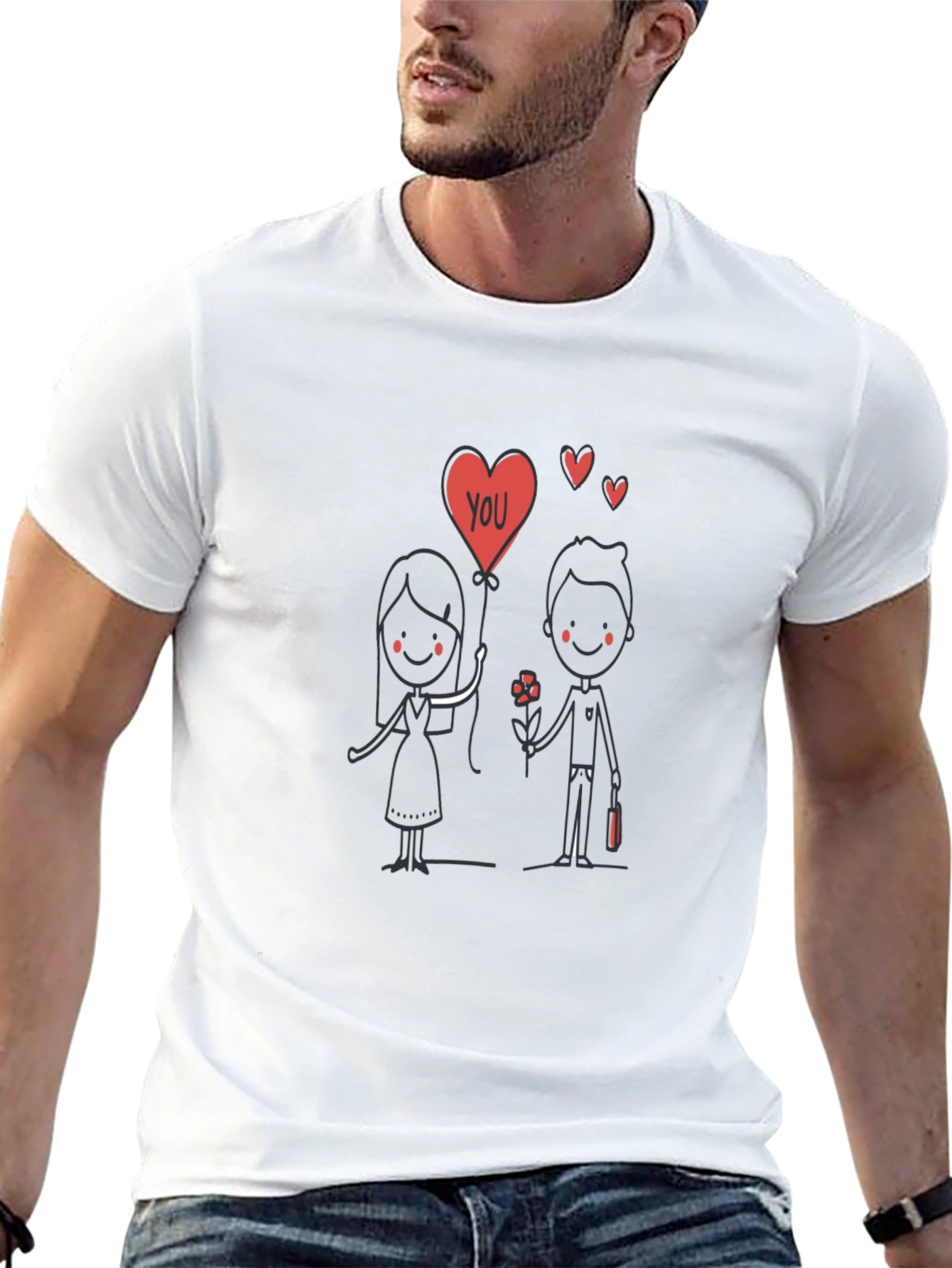 Love You Graphic Tee - Black Unisex T-Shirt