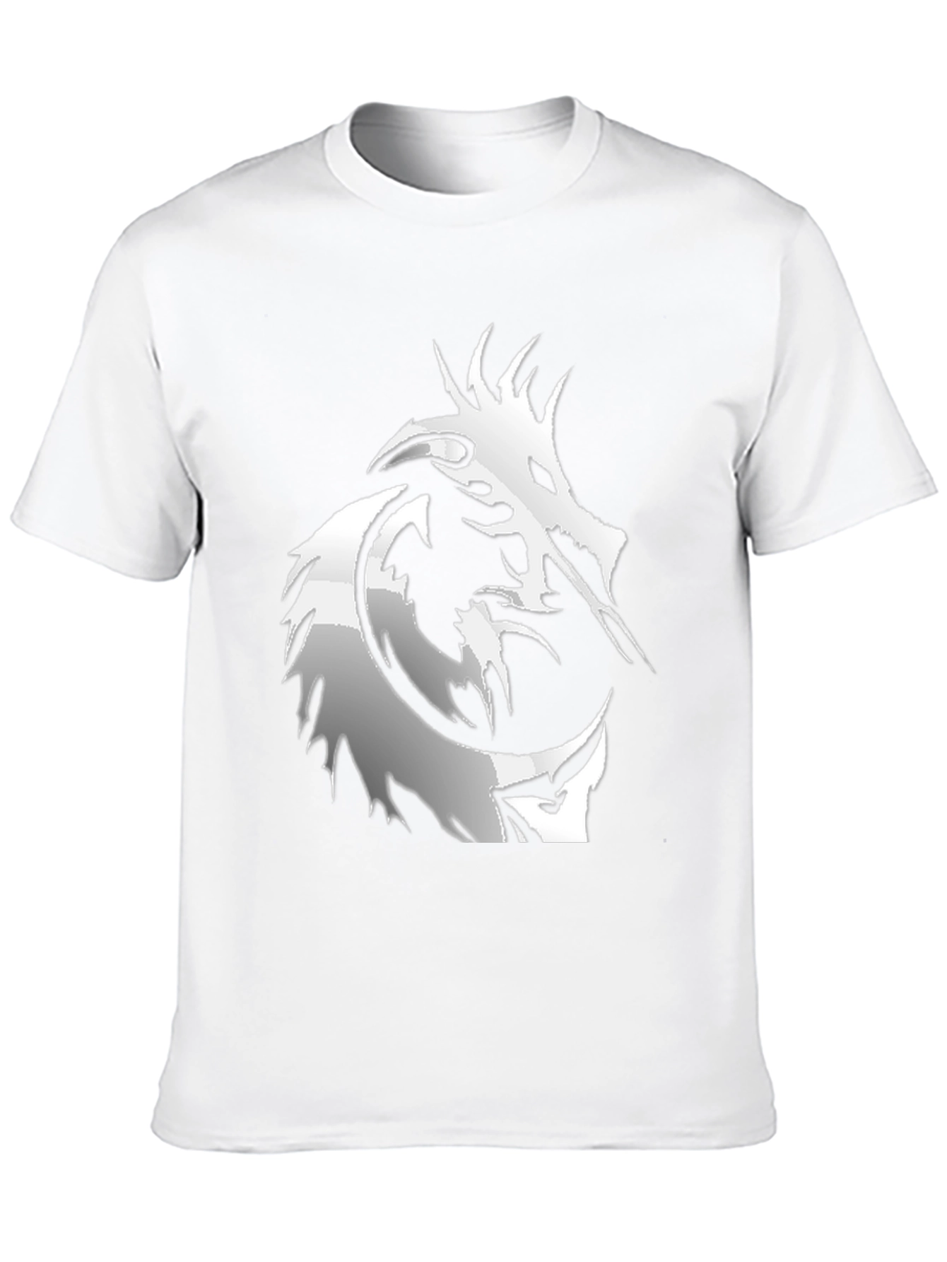 Dragon Graphic Tee - Black Cotton T-Shirt
