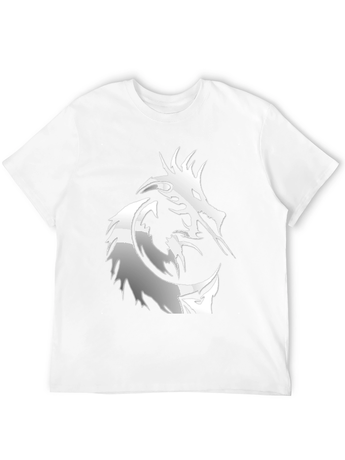 Dragon Graphic Tee - Black Cotton T-Shirt