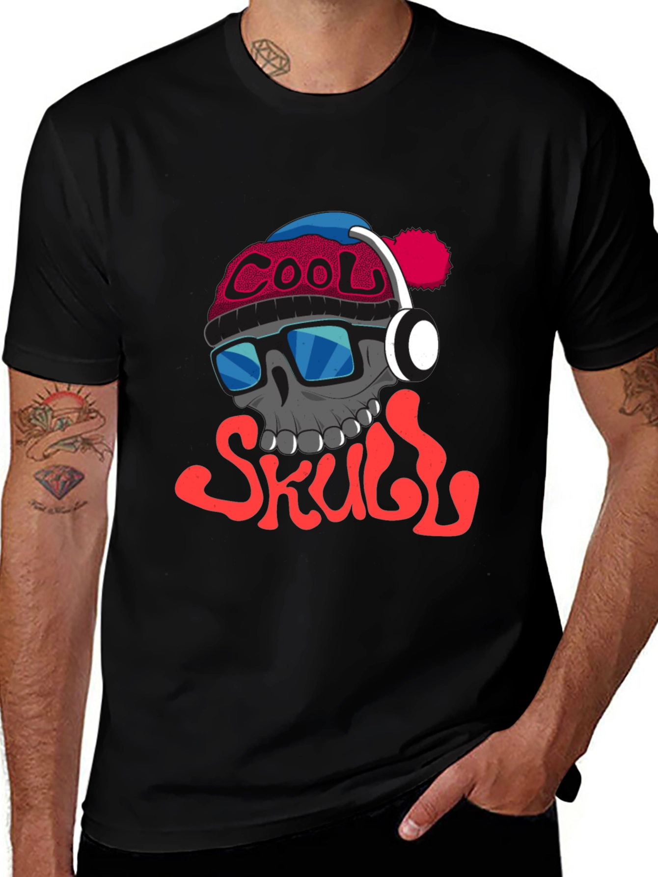 Cool Skull Graphic Tee - Trendy Streetwear