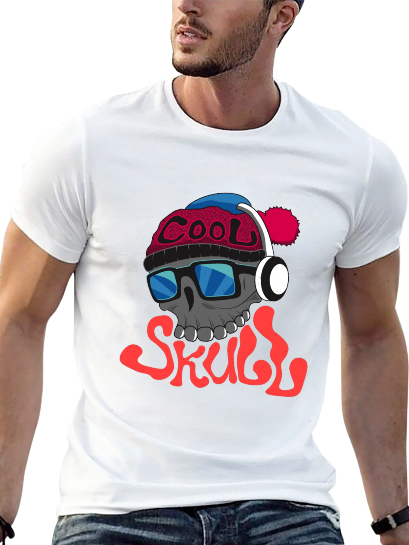 Cool Skull Graphic Tee - Trendy Streetwear