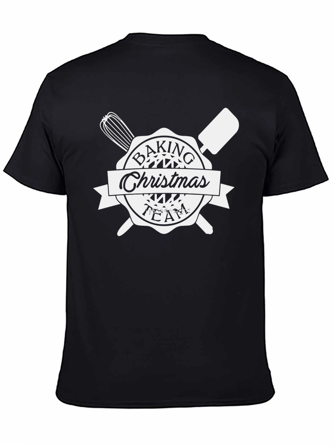 Baking Christmas Team Black T-Shirt