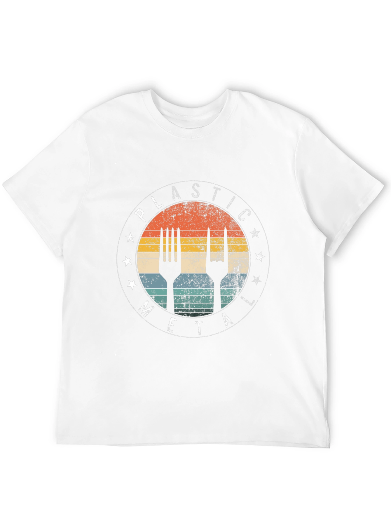 Plastic Metal Graphic Tee - Cool Rocker T-Shirt