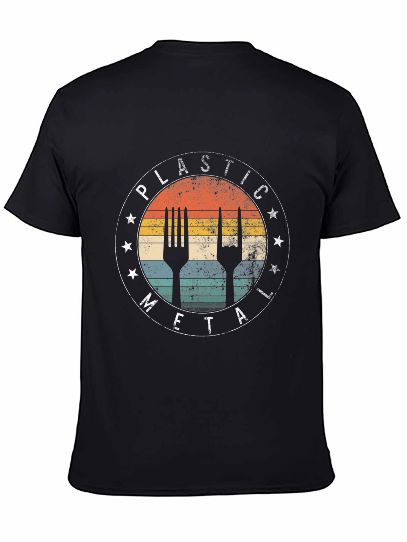 Plastic Metal Graphic Tee - Cool Rocker T-Shirt