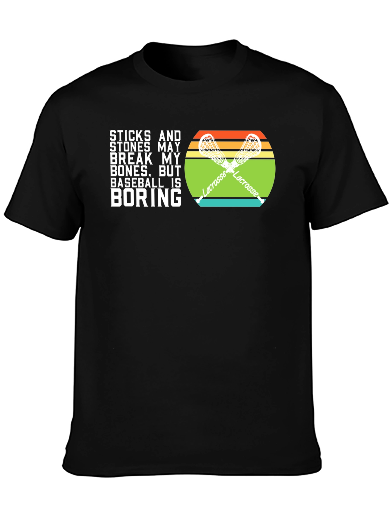 Lacrosse vs Baseball T-Shirt