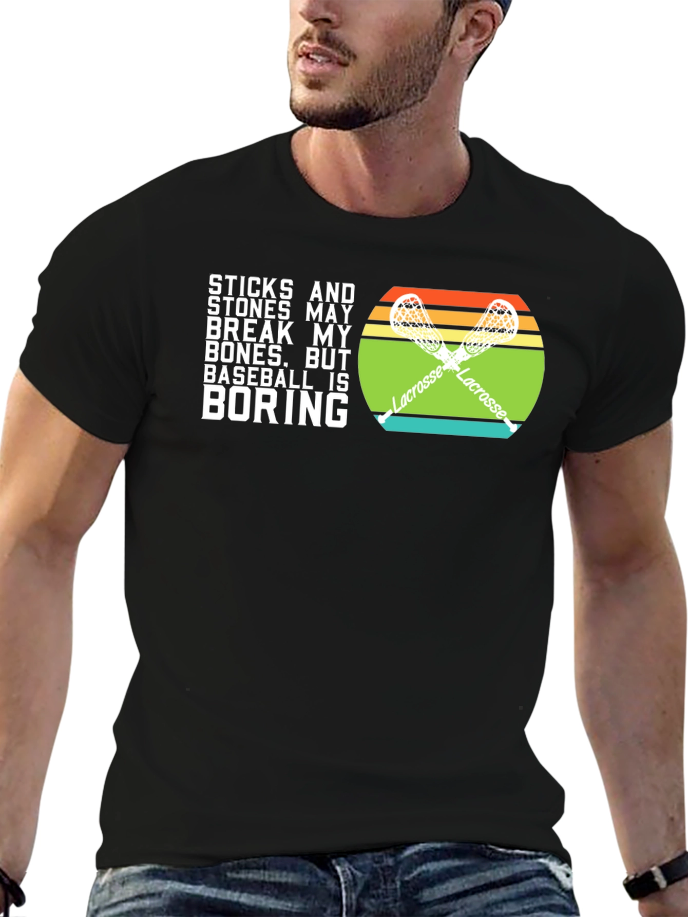 Lacrosse vs Baseball T-Shirt