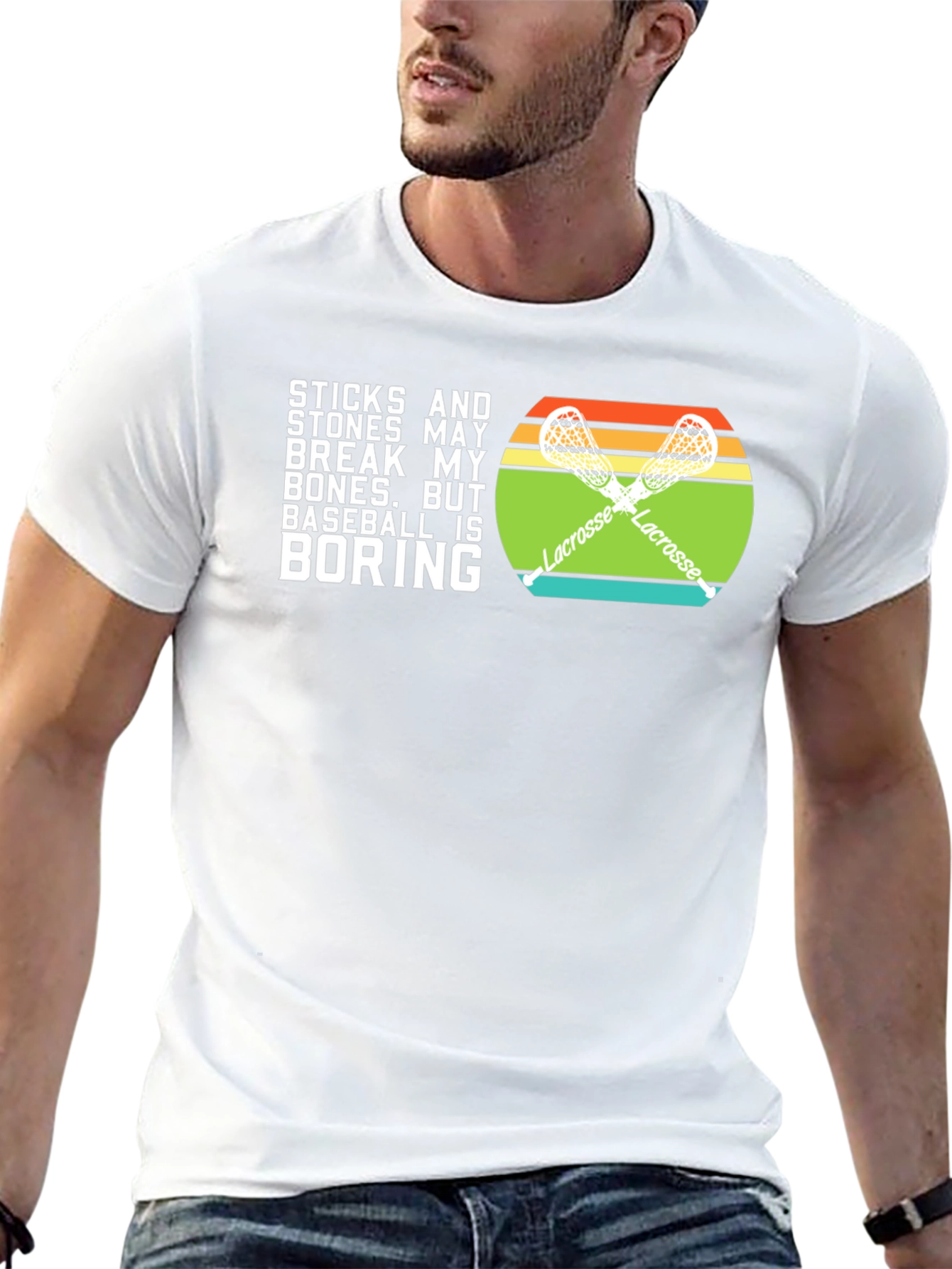 Lacrosse vs Baseball T-Shirt