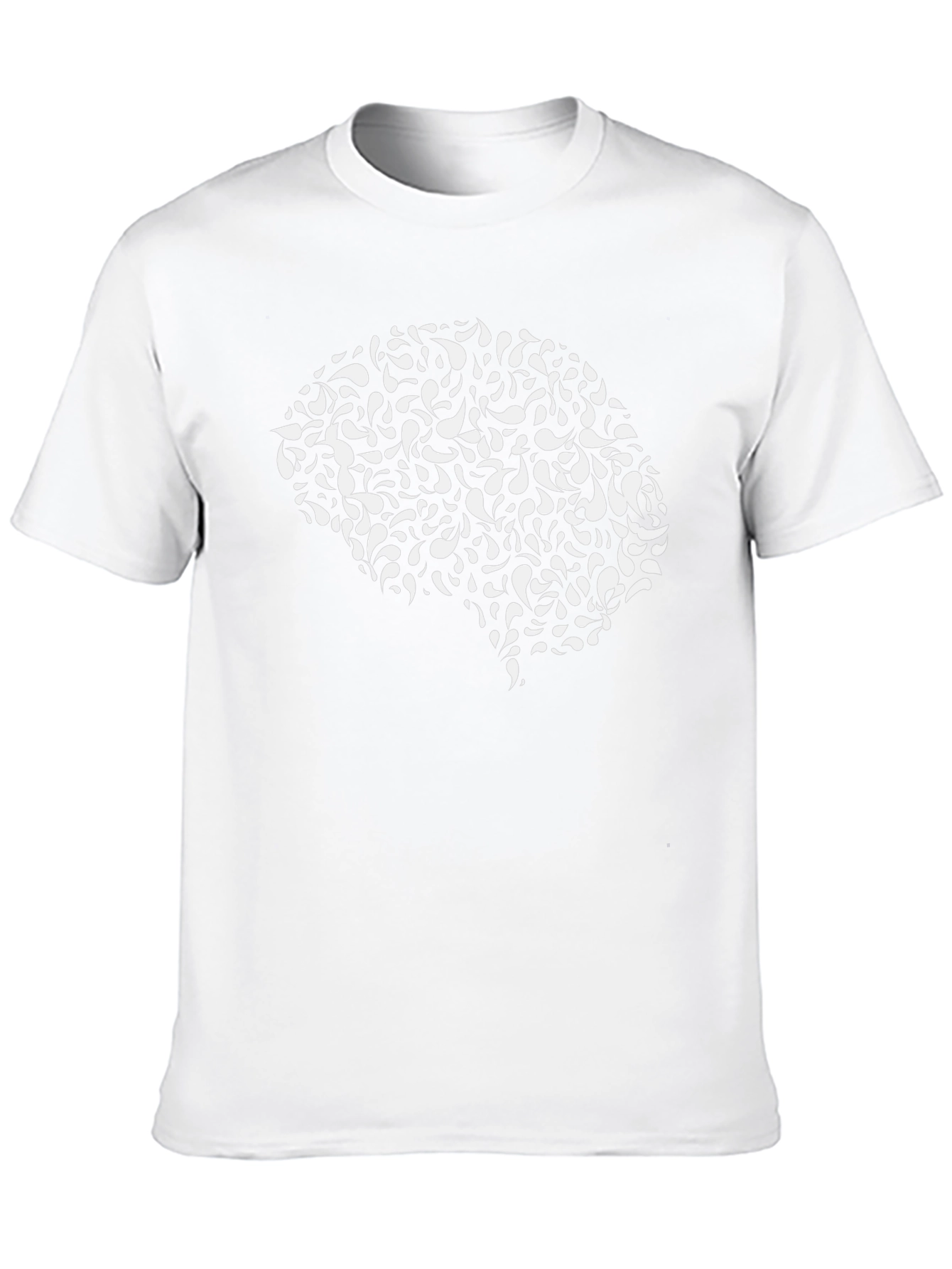 Brain Graphic Tee - Black Cotton T-Shirt
