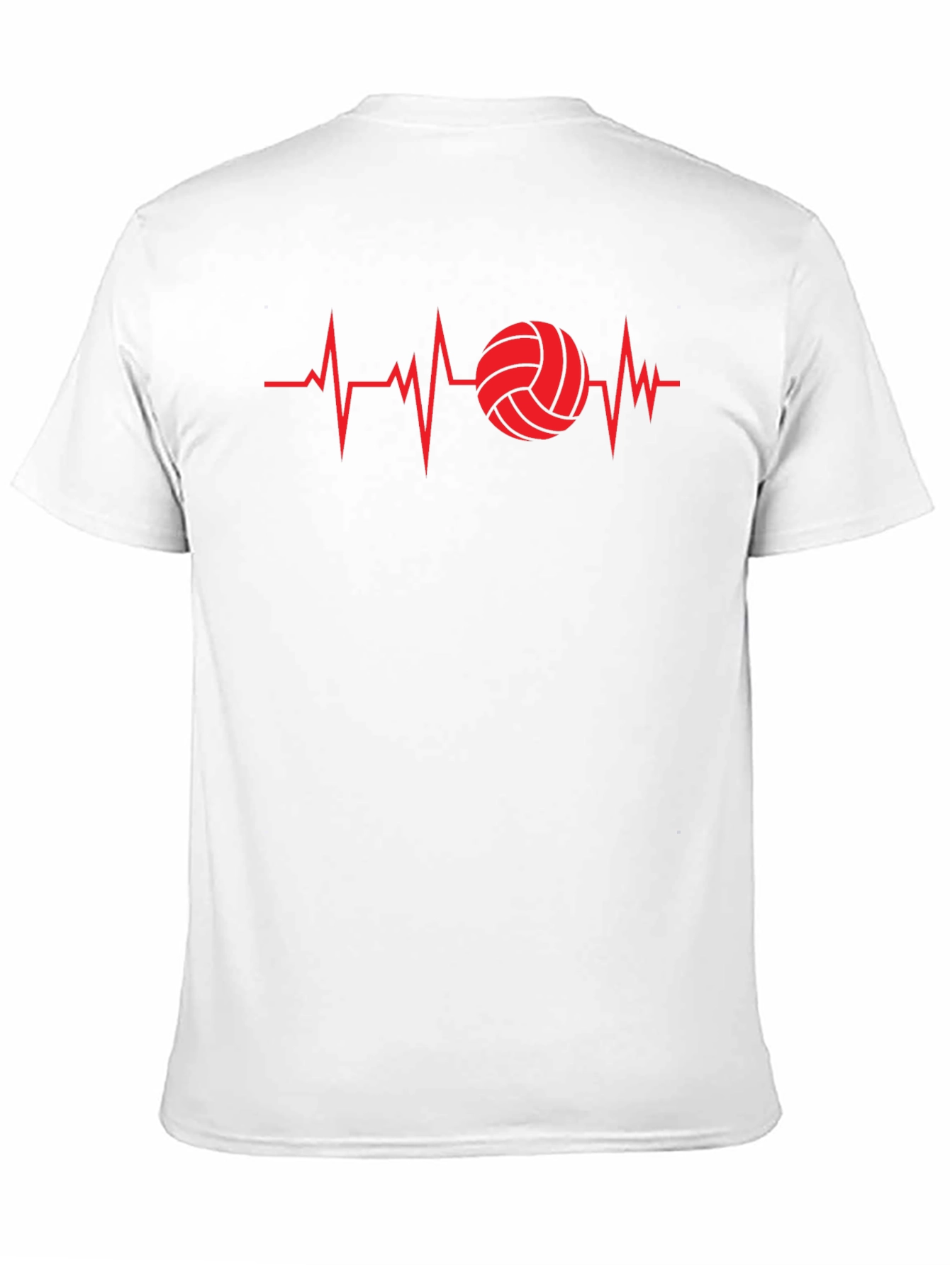 Volleyball Heartbeat Graphic Tee - Sports Fan T-Shirt