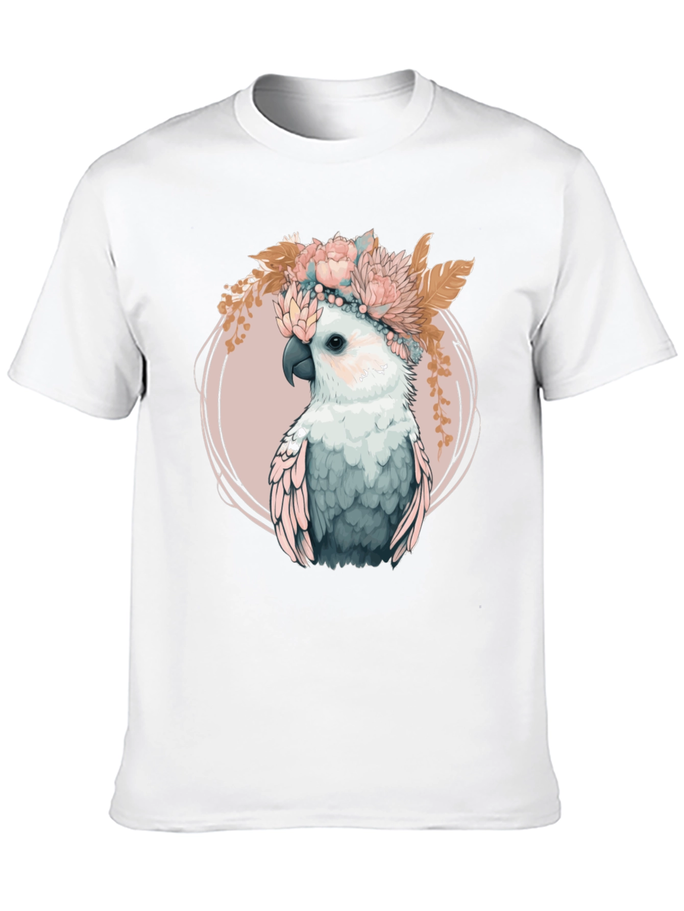 Floral Crown Cockatoo Graphic Tee