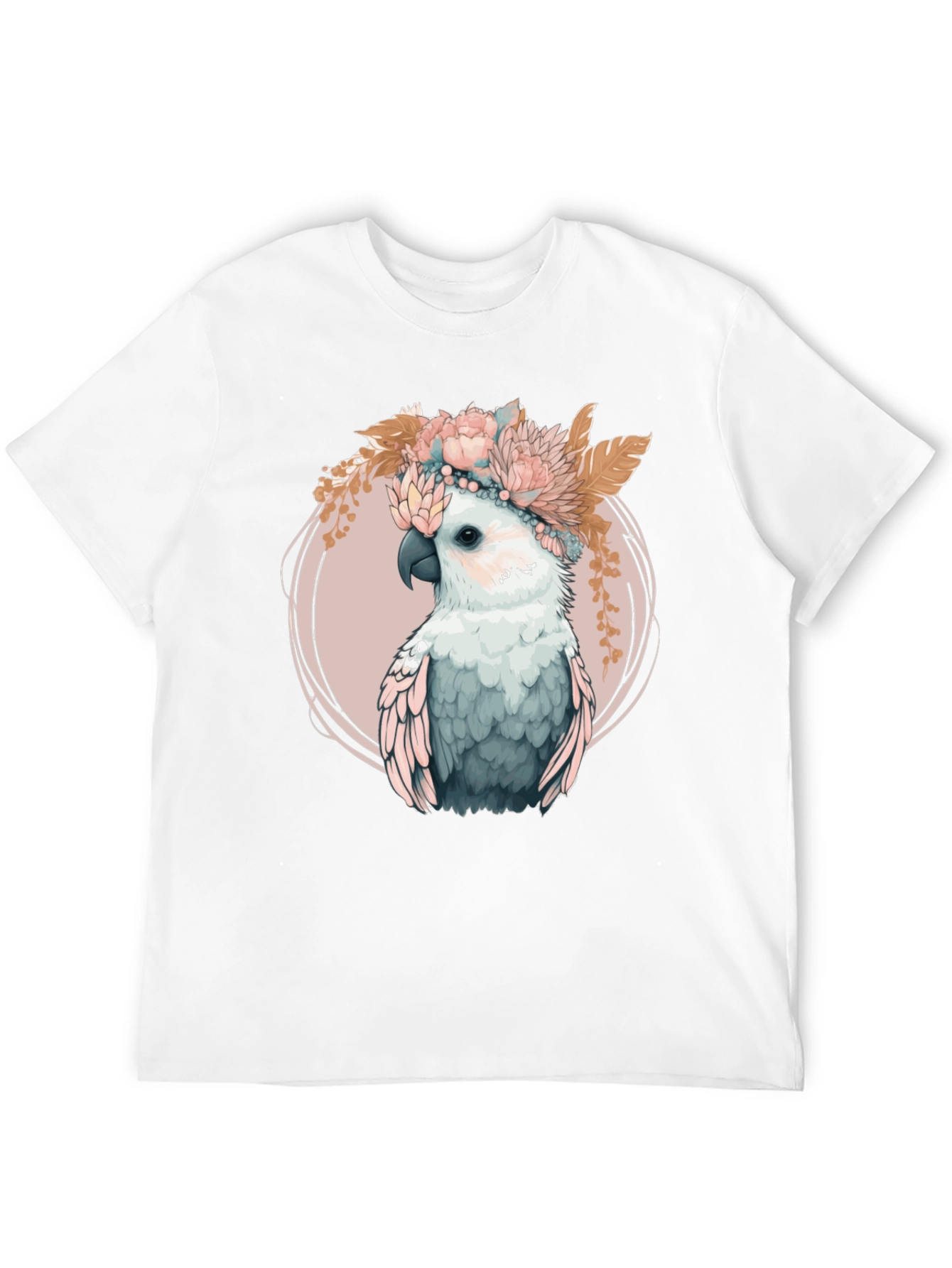 Floral Crown Cockatoo Graphic Tee