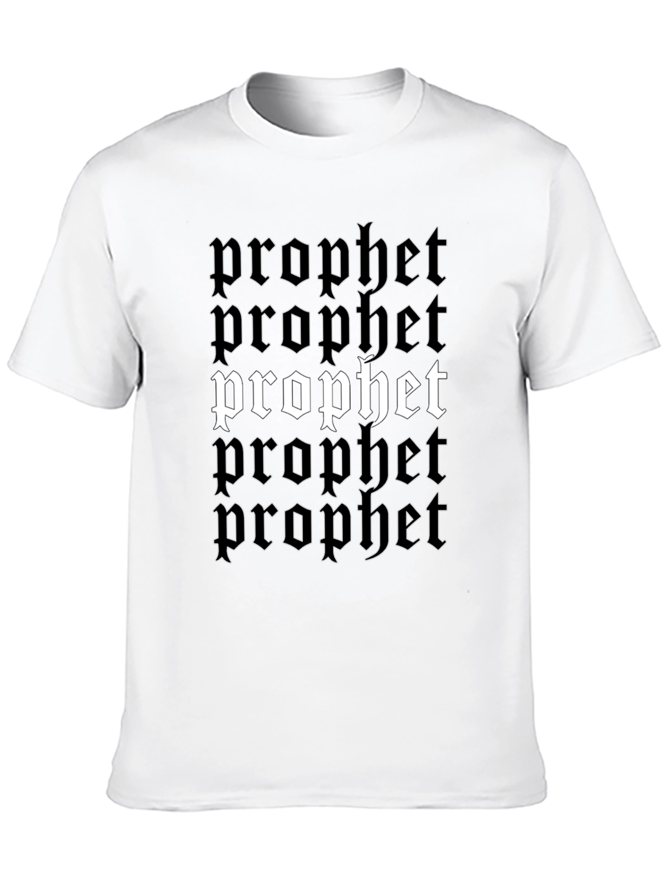 Prophet Graphic Tee - Black Cotton Blend Bold Design
