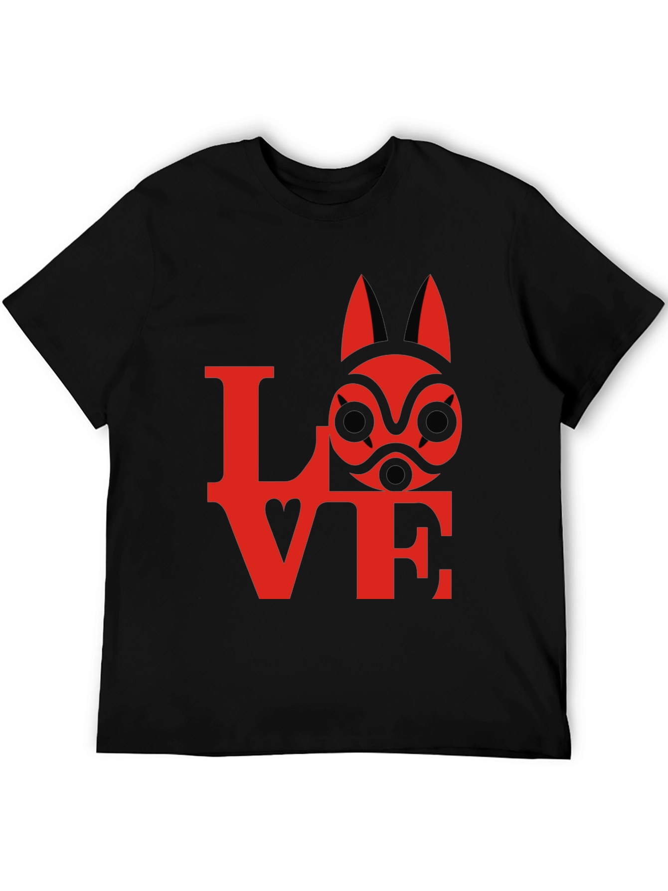 Love Princess Mononoke Kodama Spirit Mask T-Shirt