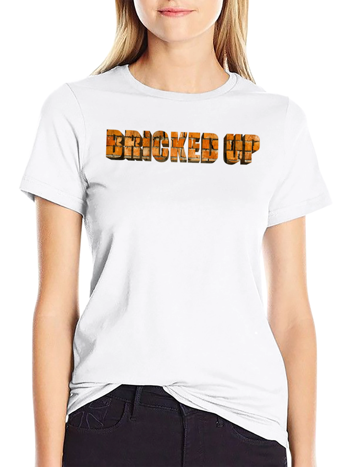 Bricked Up Graphic Tee - Novelty T-Shirt