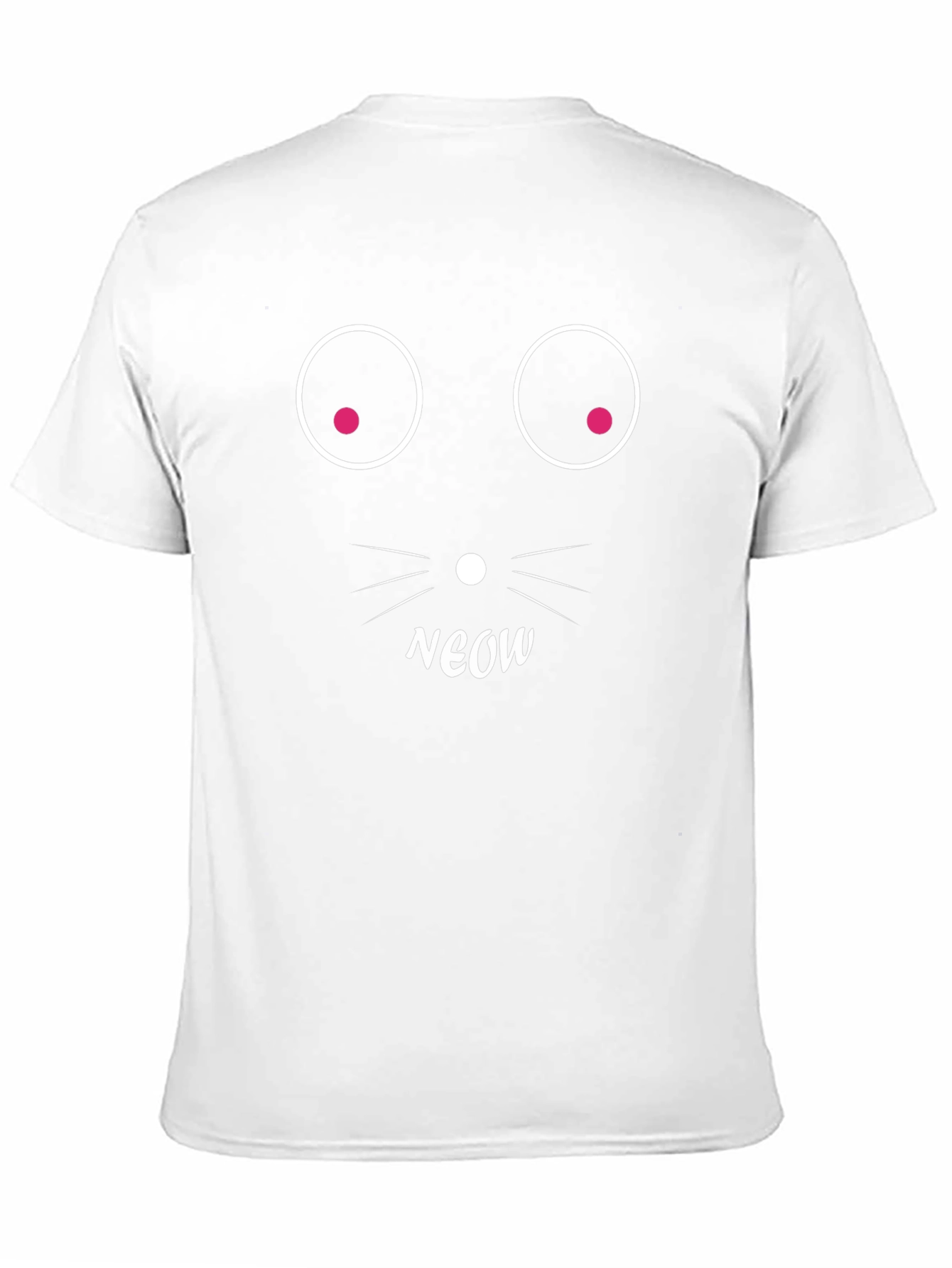 Funny Cat Face Black T-Shirt