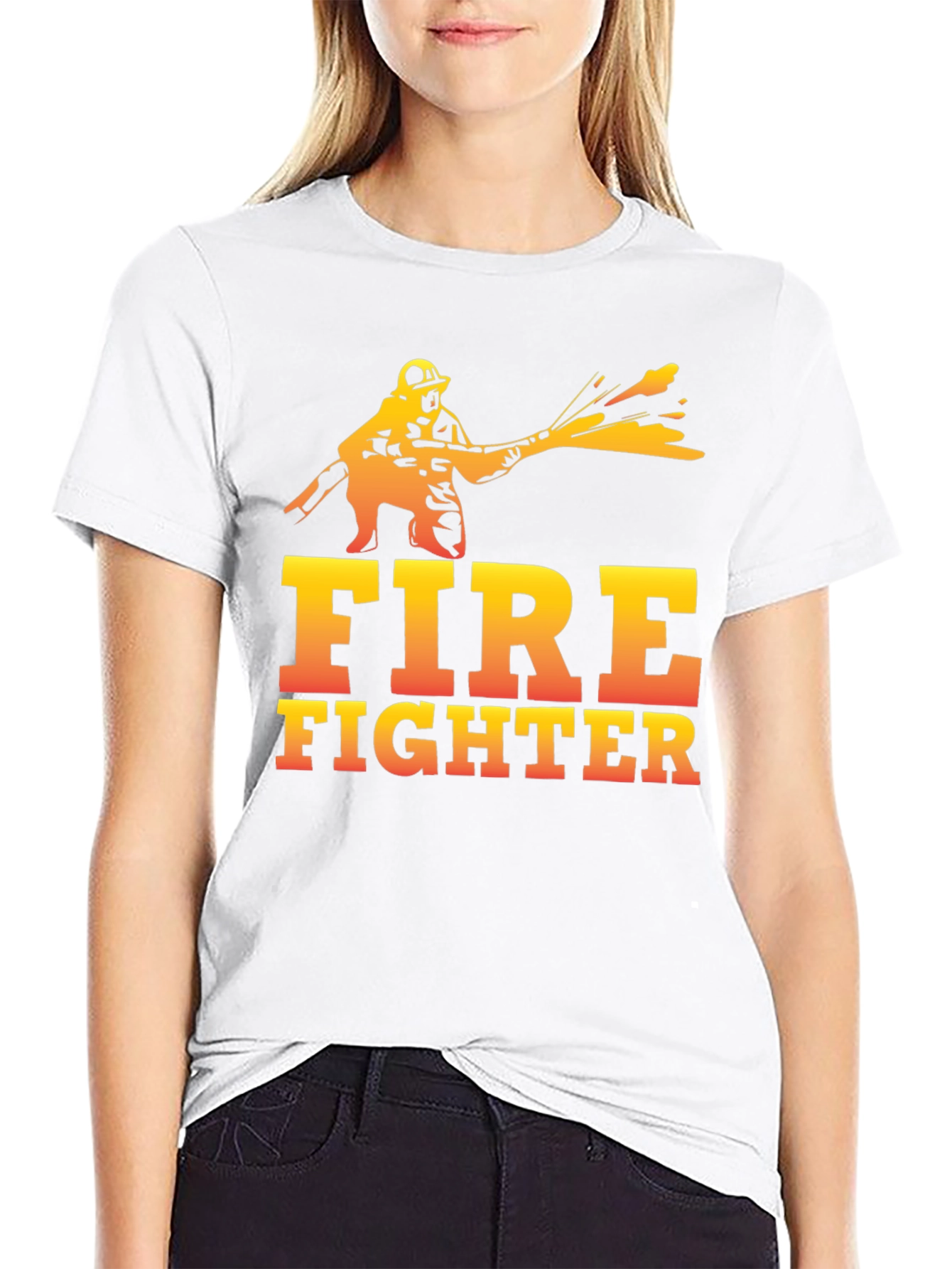 Firefighter Graphic Print Tee - Heroic Design