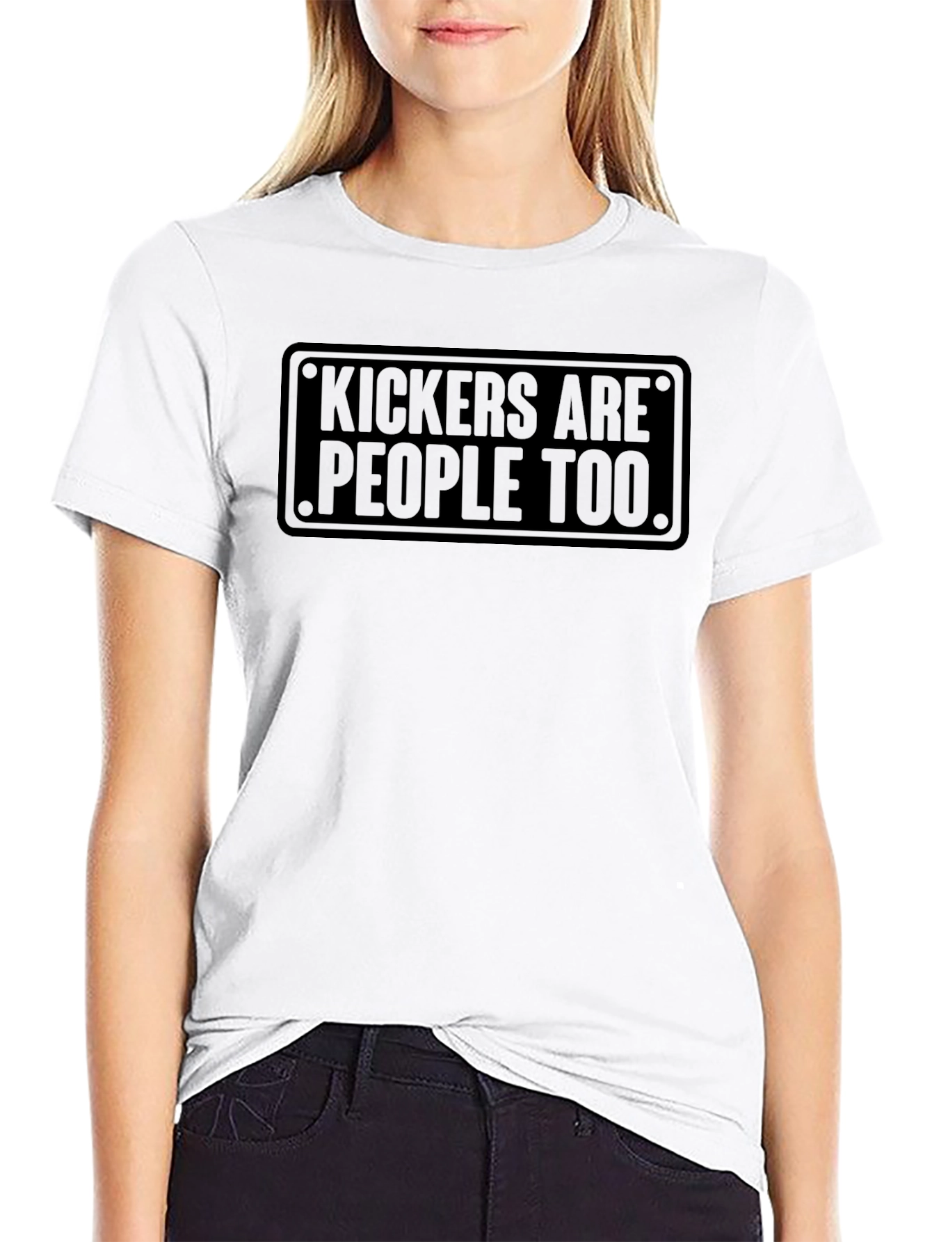 Kickers Are People Too T-Shirt Funny Football Tee