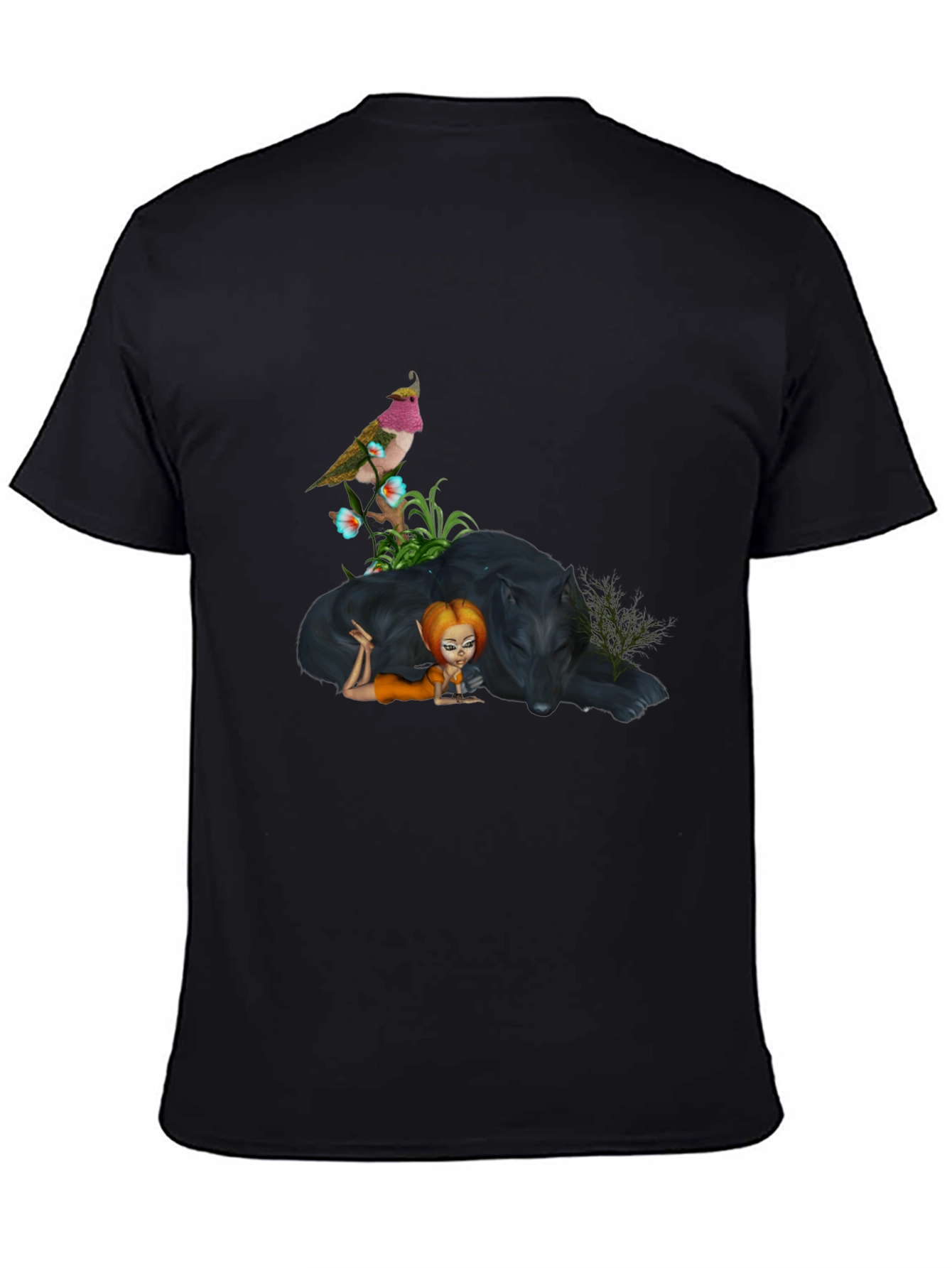 Fantasy Art Black T-Shirt