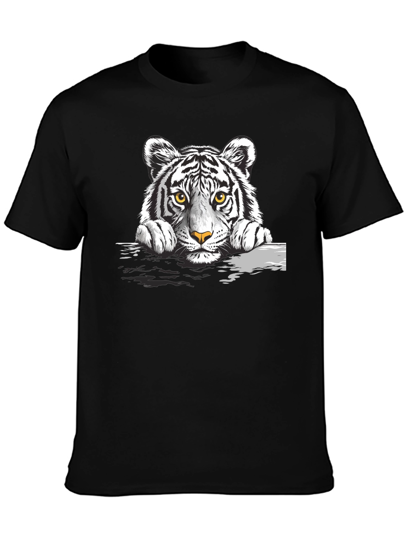 Tiger Graphic Black T-Shirt