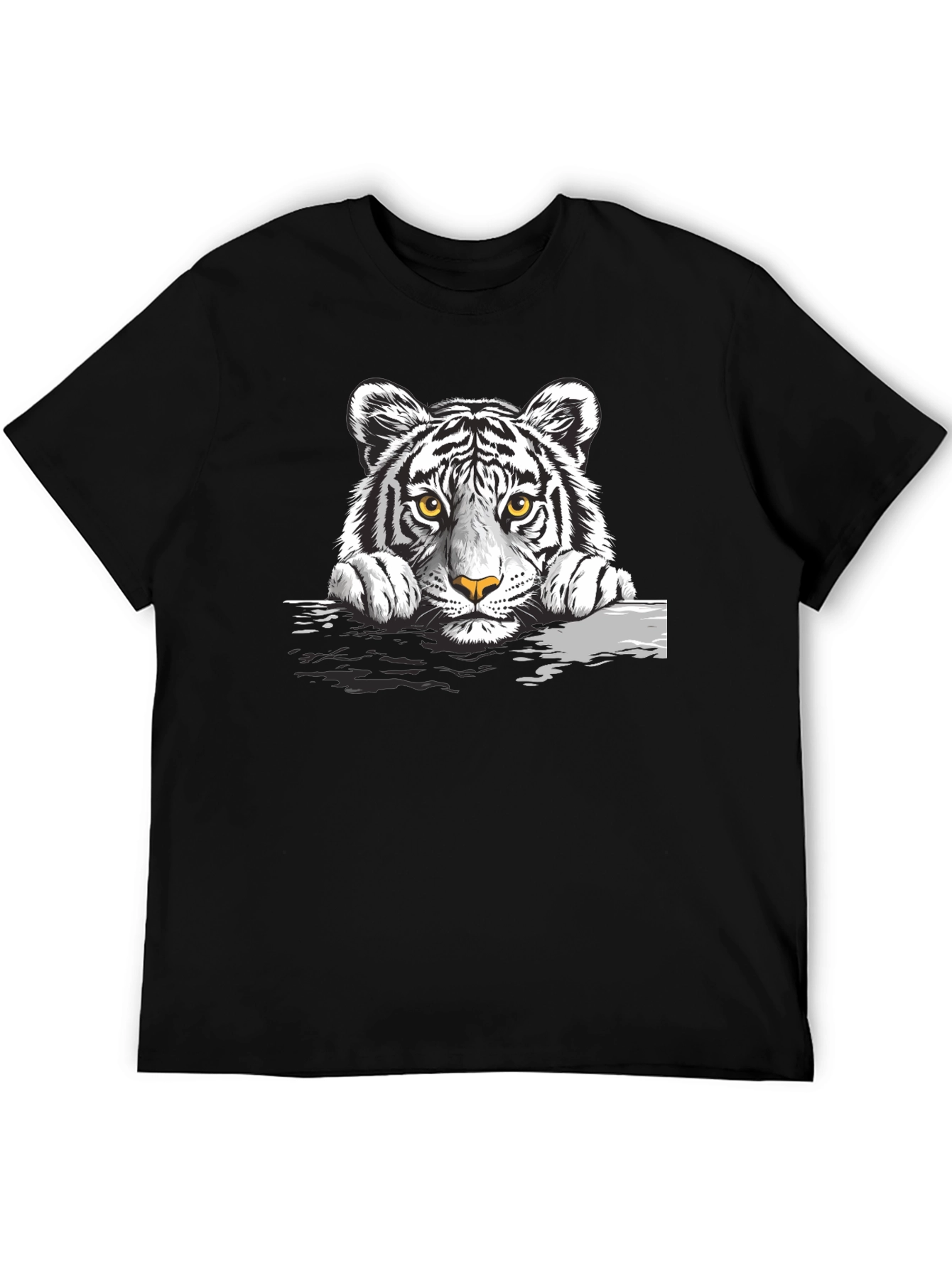 Tiger Graphic Black T-Shirt