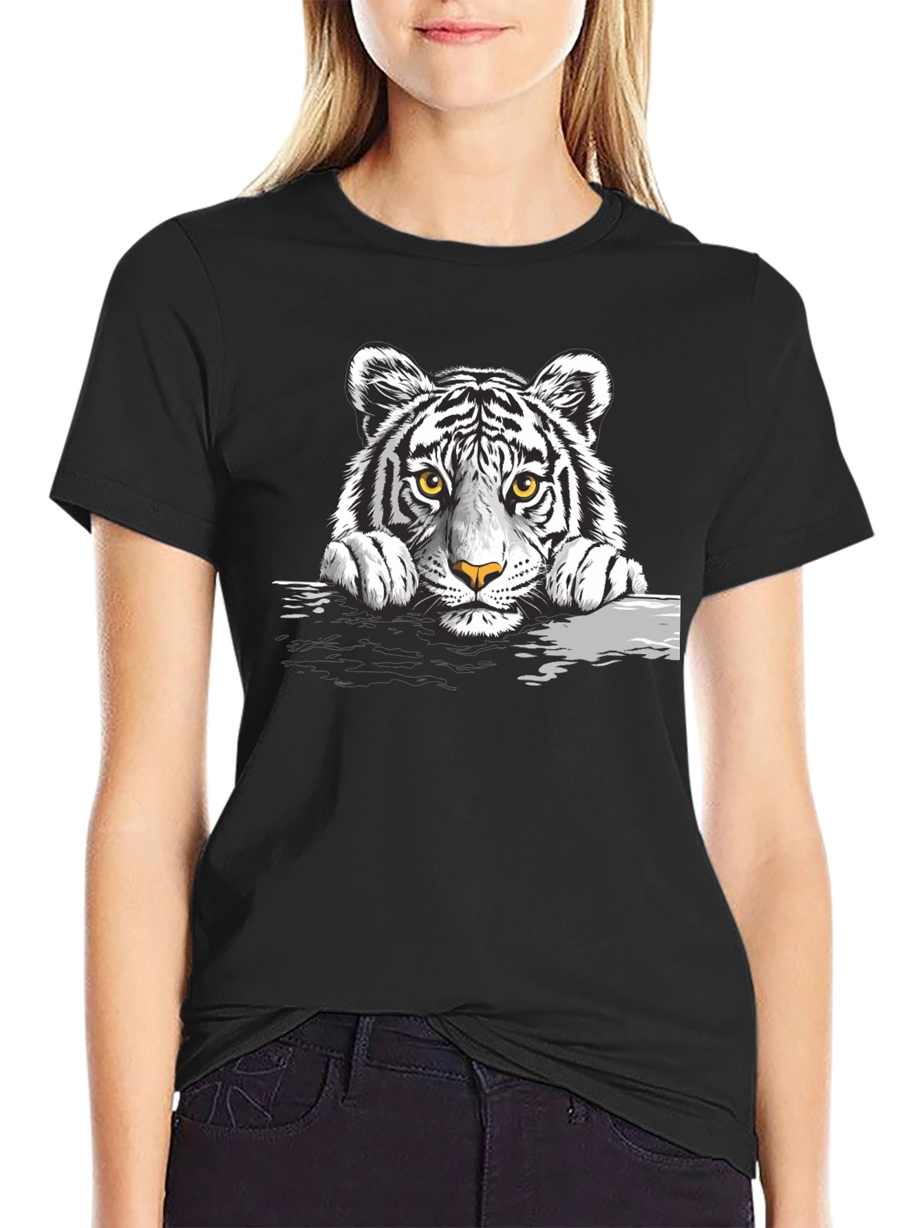 Tiger Graphic Black T-Shirt