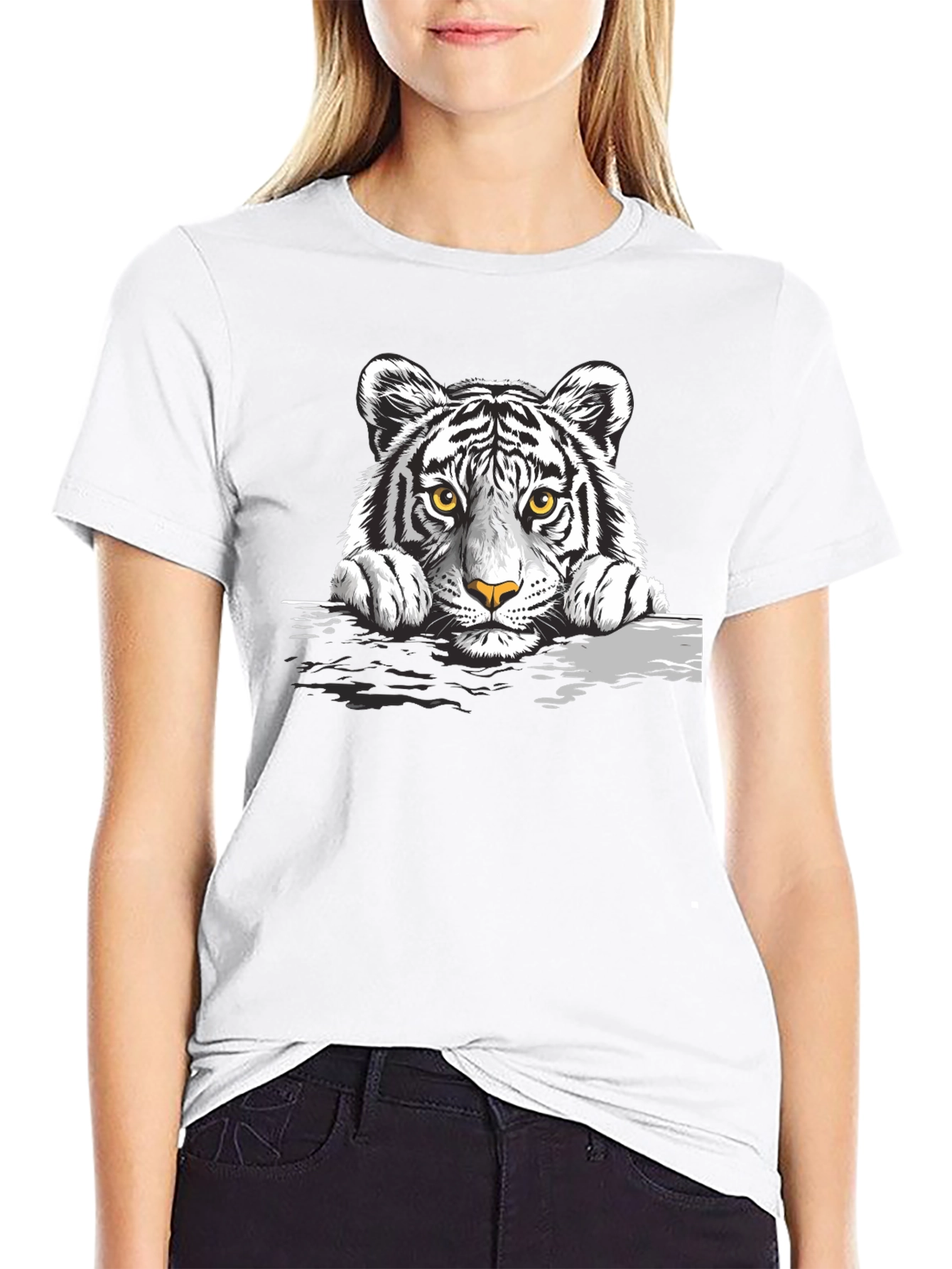 Tiger Graphic Black T-Shirt
