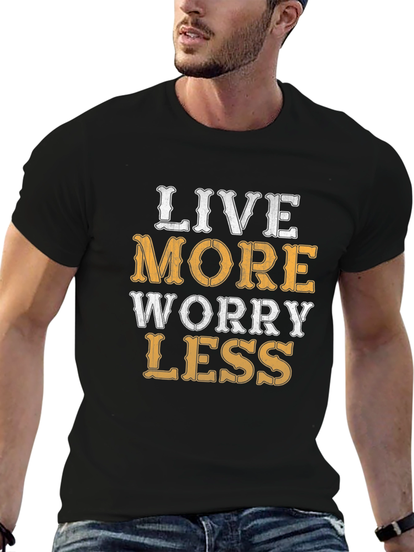 Live More Worry Less Graphic Tee