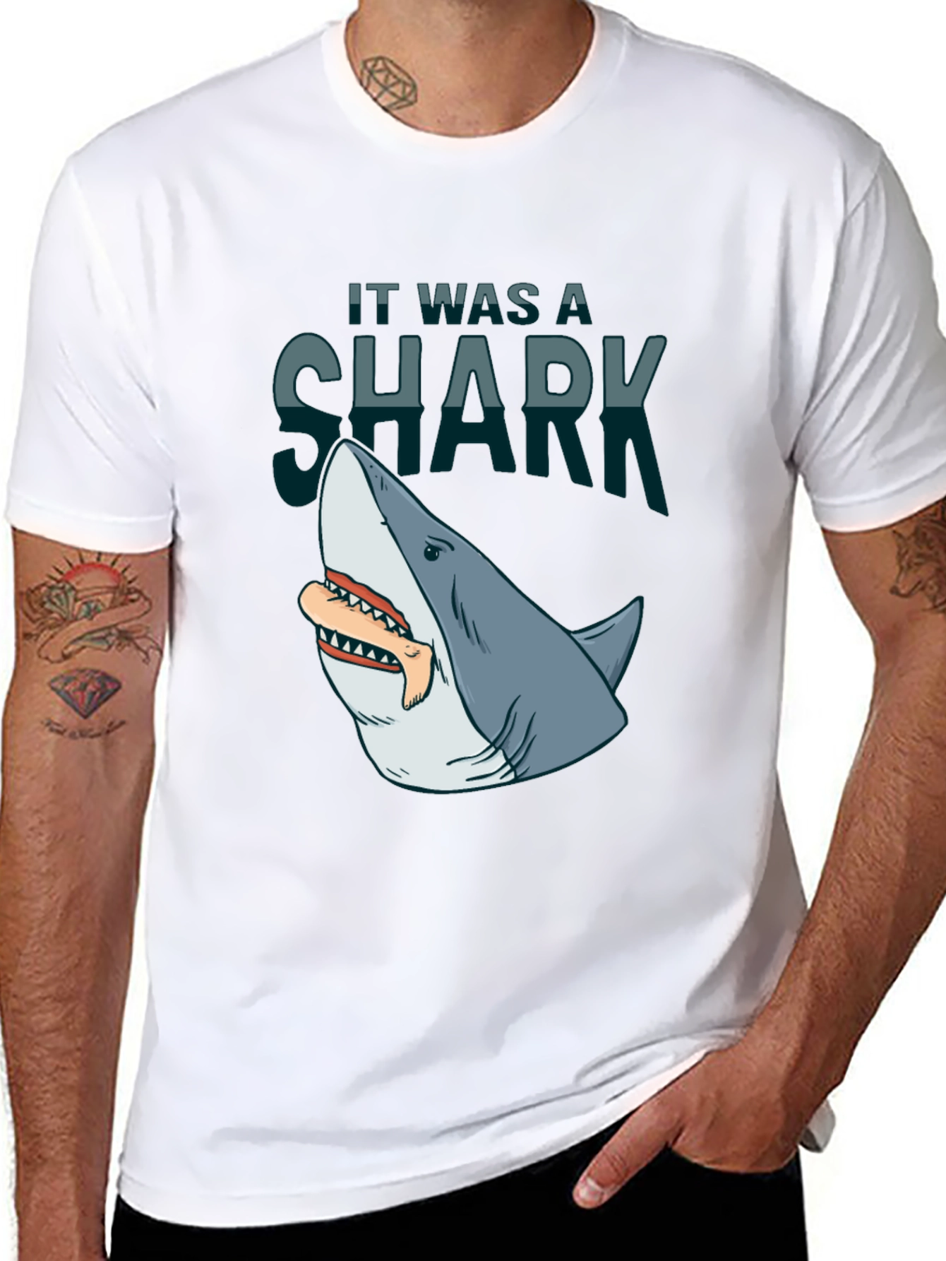Shark Attack T-Shirt: It Was A Shark! Graphic Tee