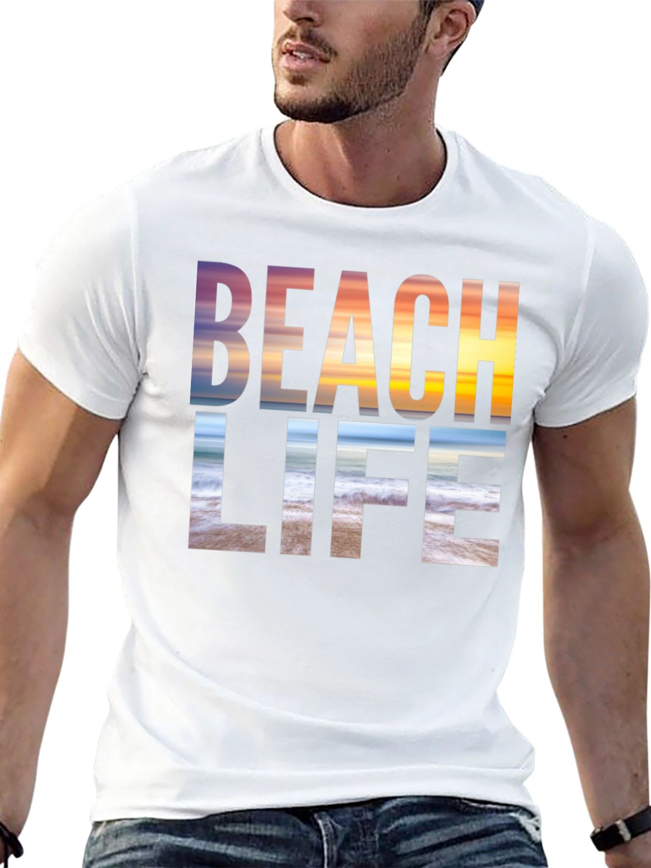 Beach Life Graphic Tee - Coastal Style