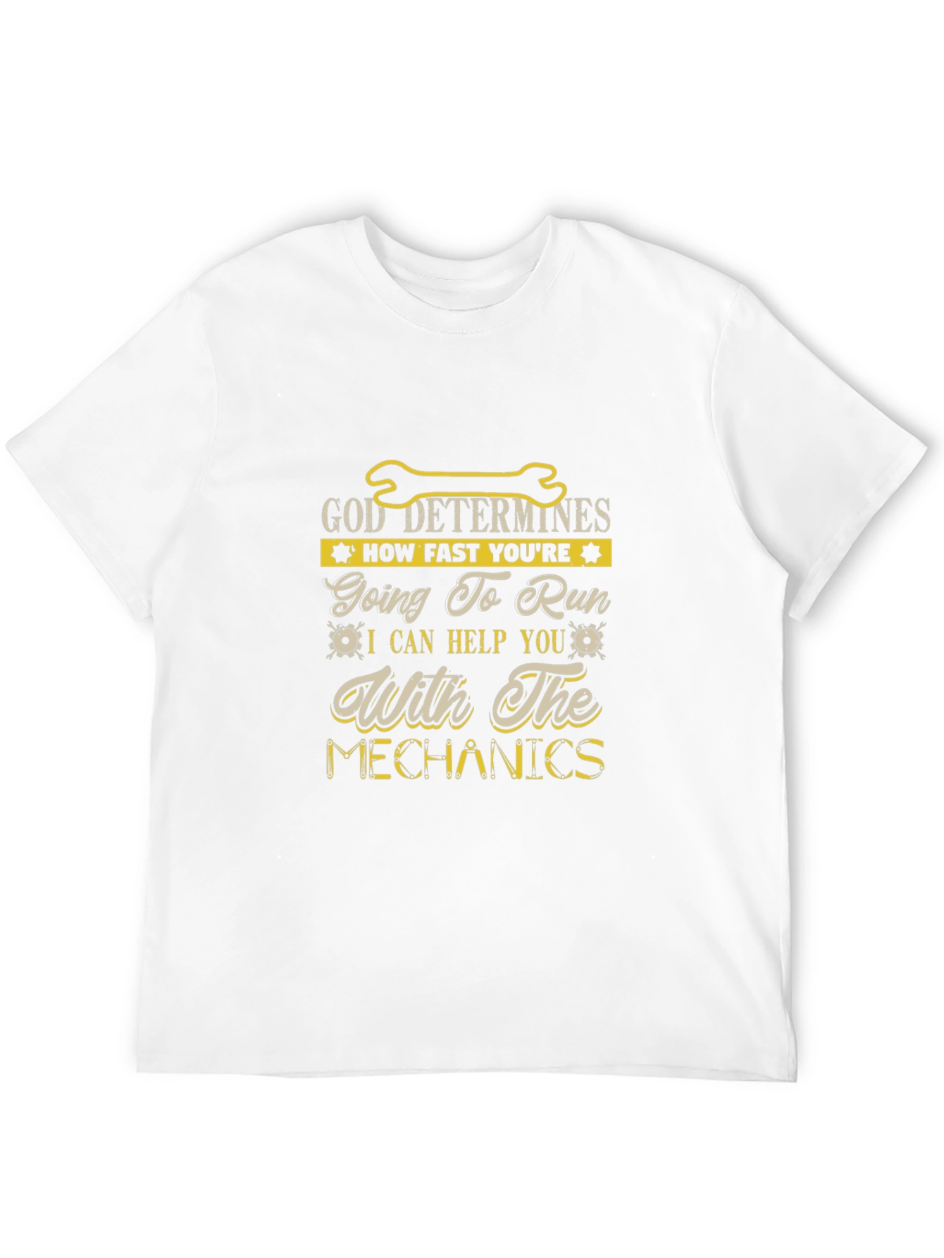 God Determines Mechanics T-Shirt - Black