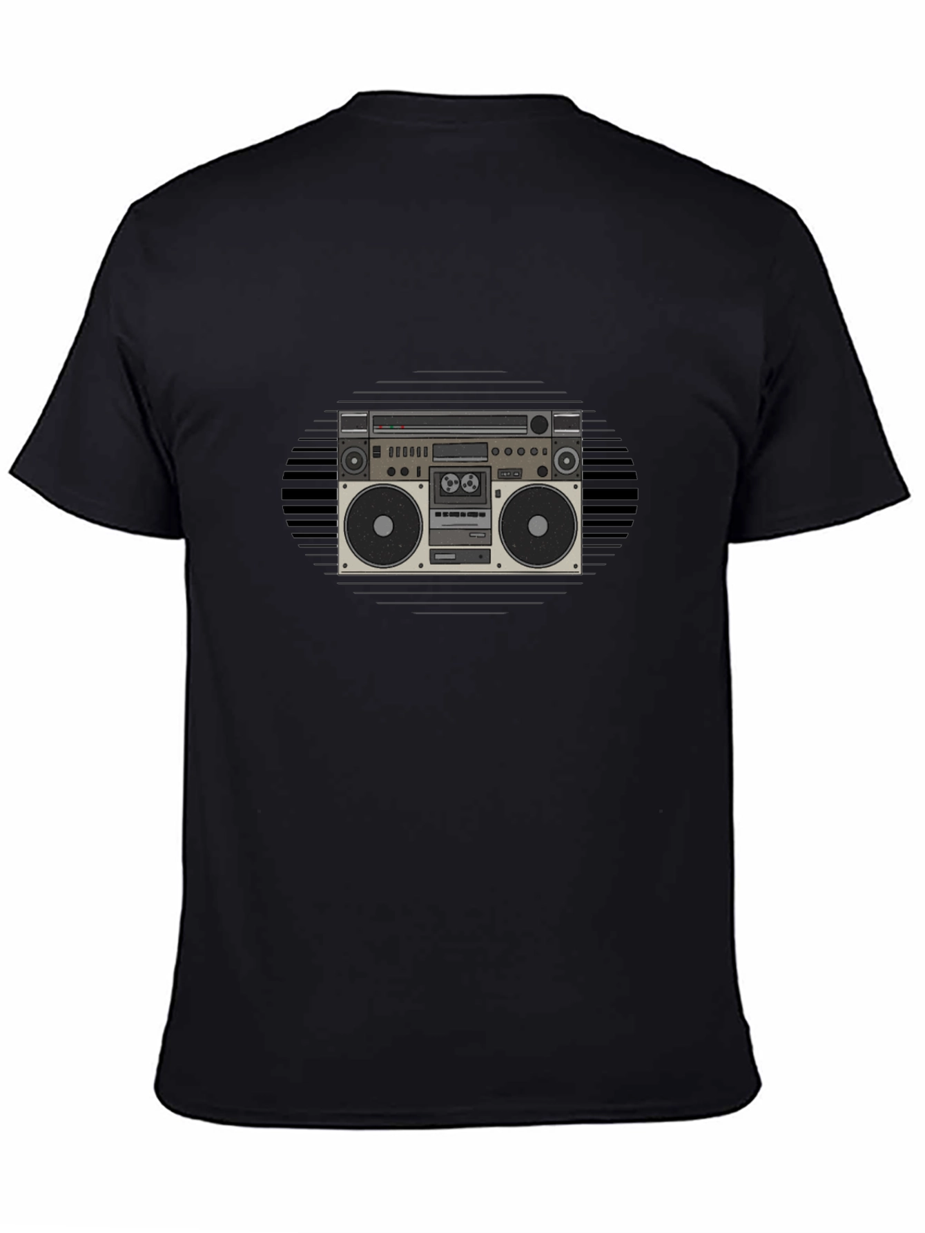 Retro Boombox Graphic Tee - Classic Style