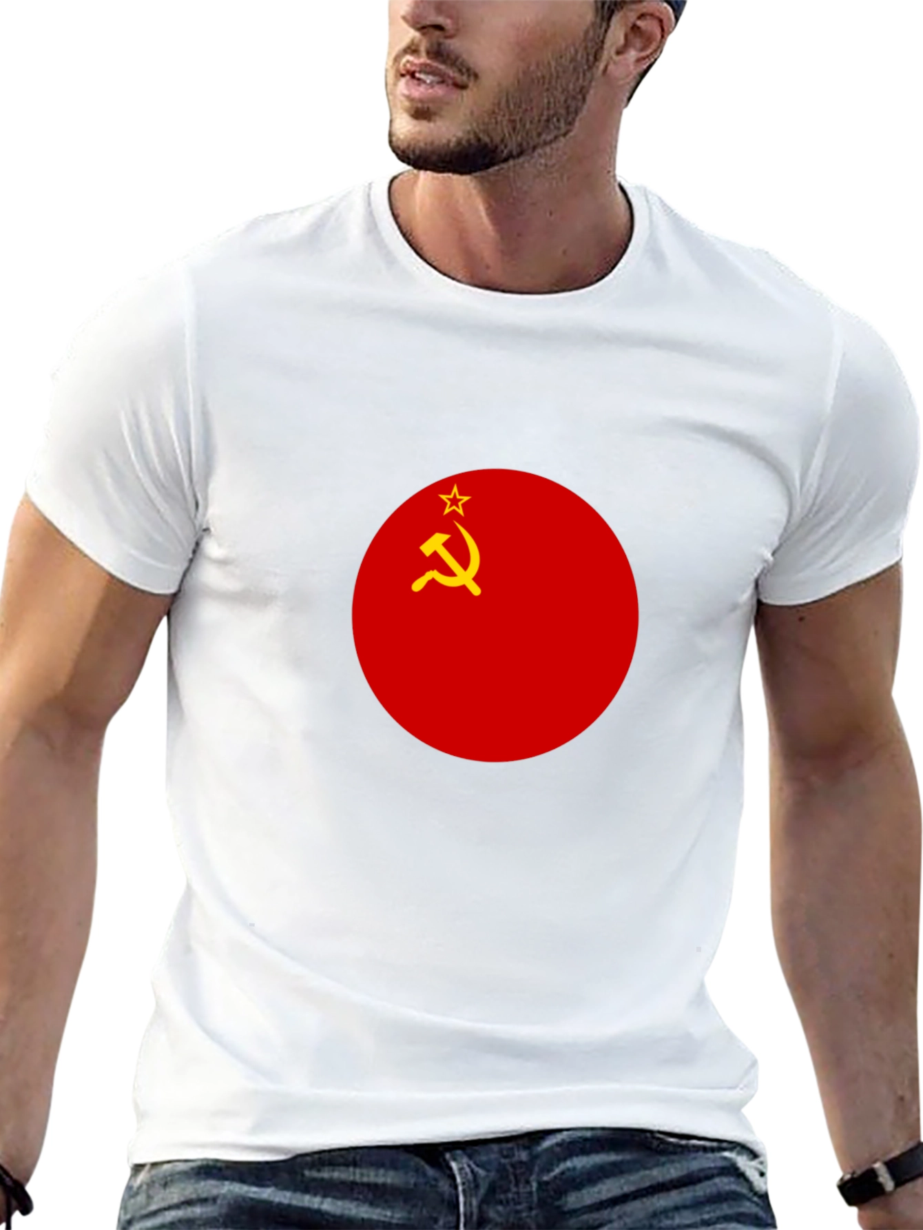 USSR Flag Graphic Tee - Retro Style