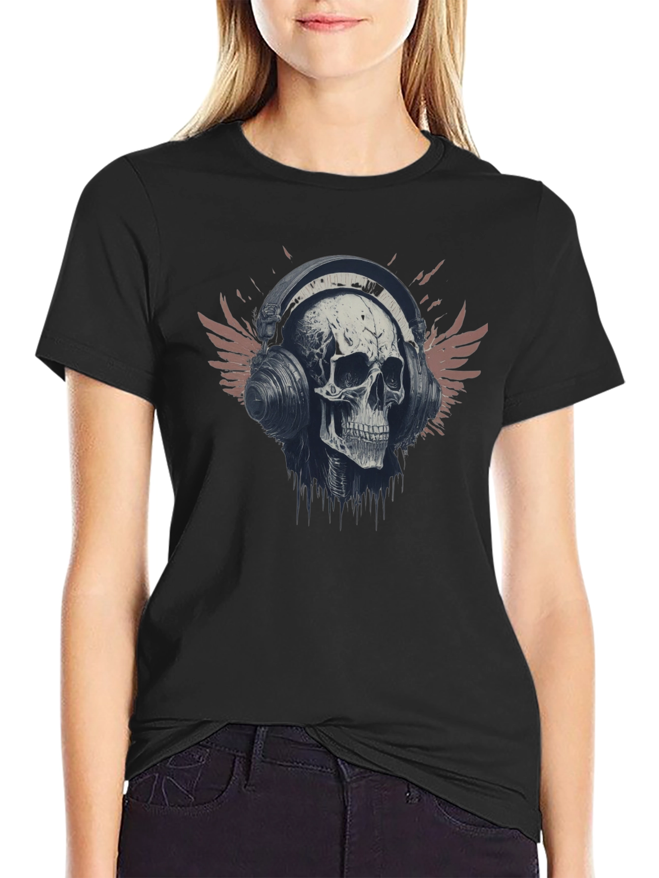 Skull & Headphones Graphic Tee