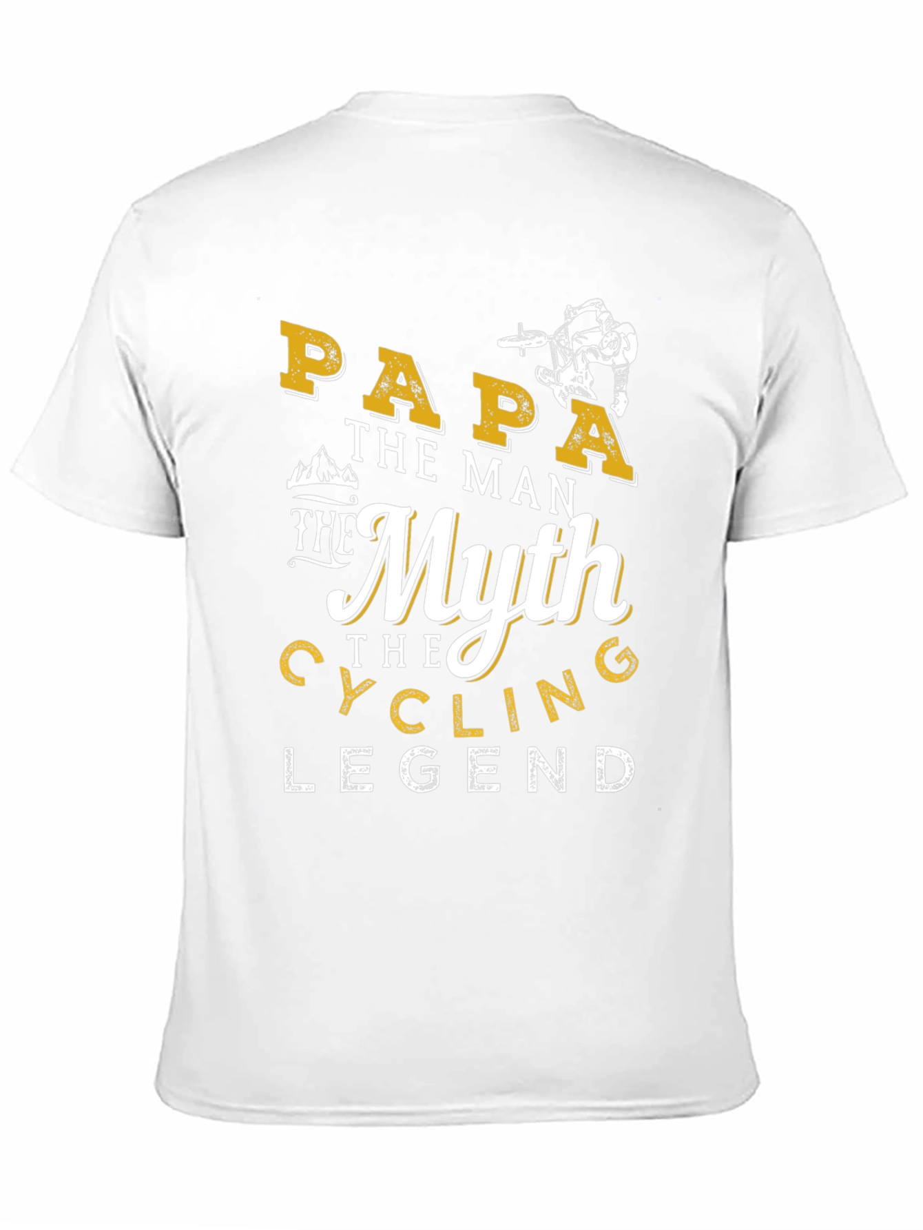 Papa Cycling Legend Graphic T-Shirt - Black