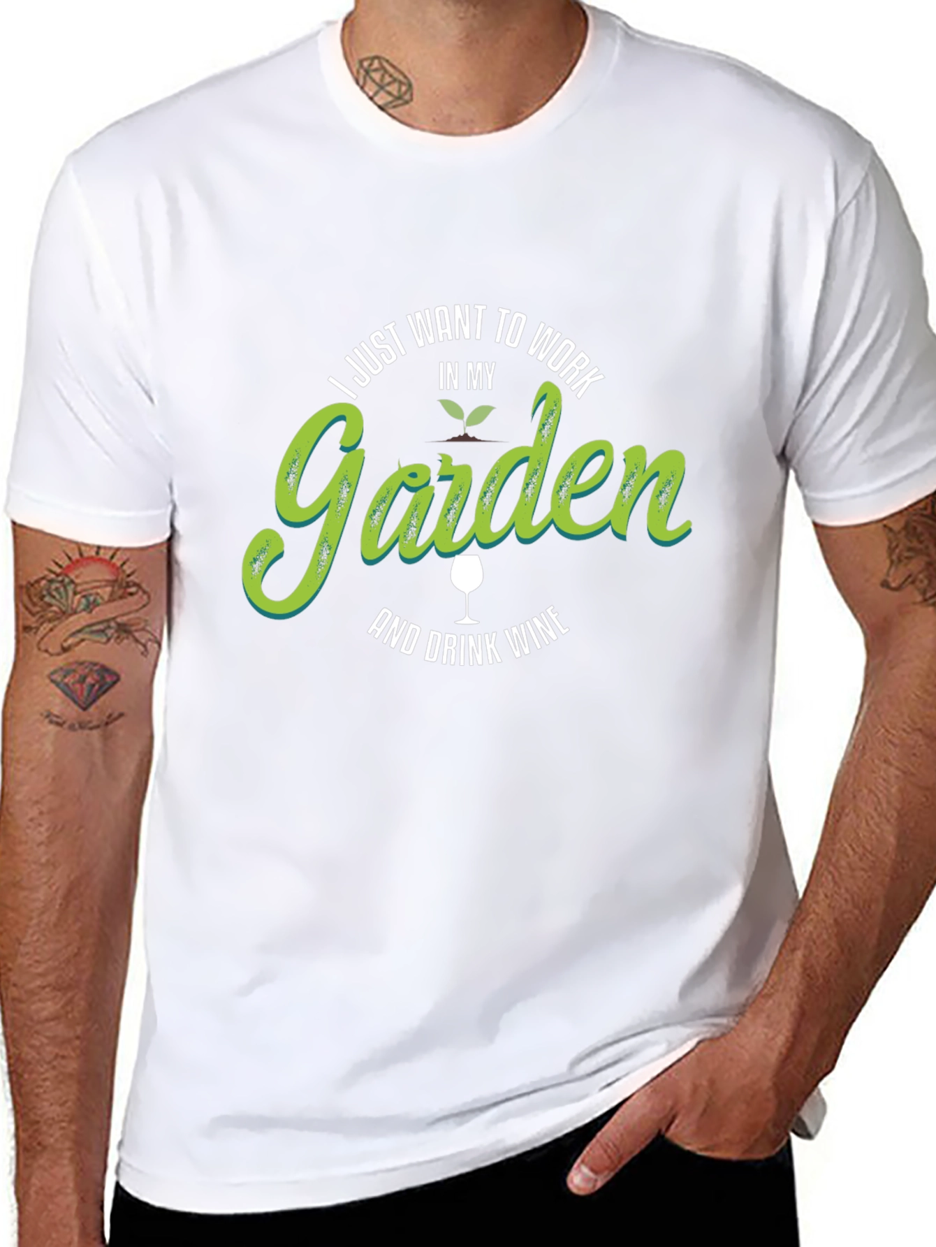 Work in My Garden & Drink Wine T-Shirt