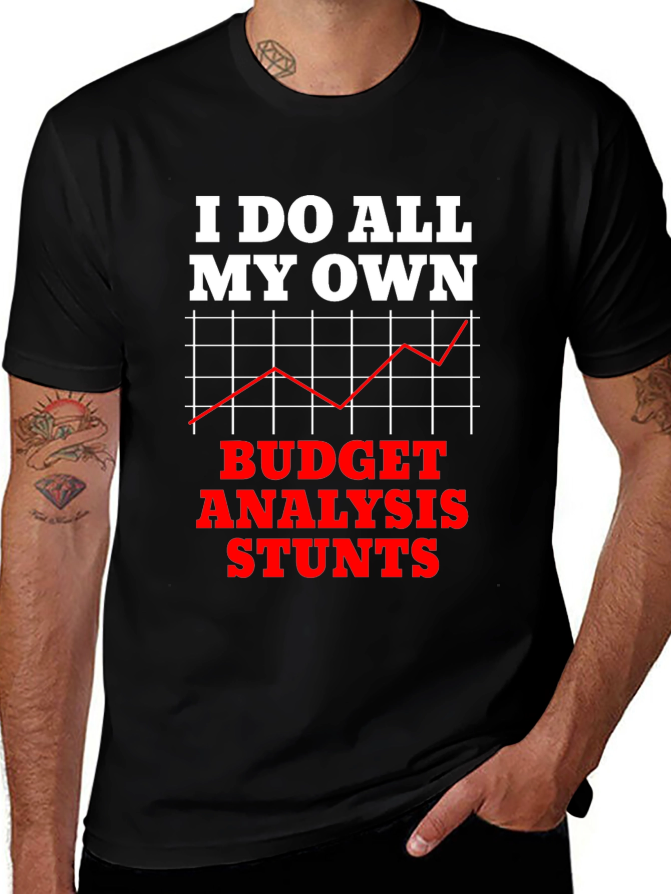Budget Analysis Stunts Graphic Tee