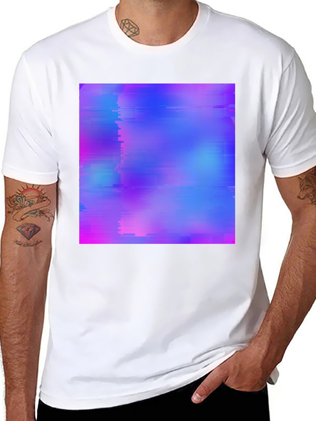 Abstract Glitch T-Shirt - Modern Graphic Tee