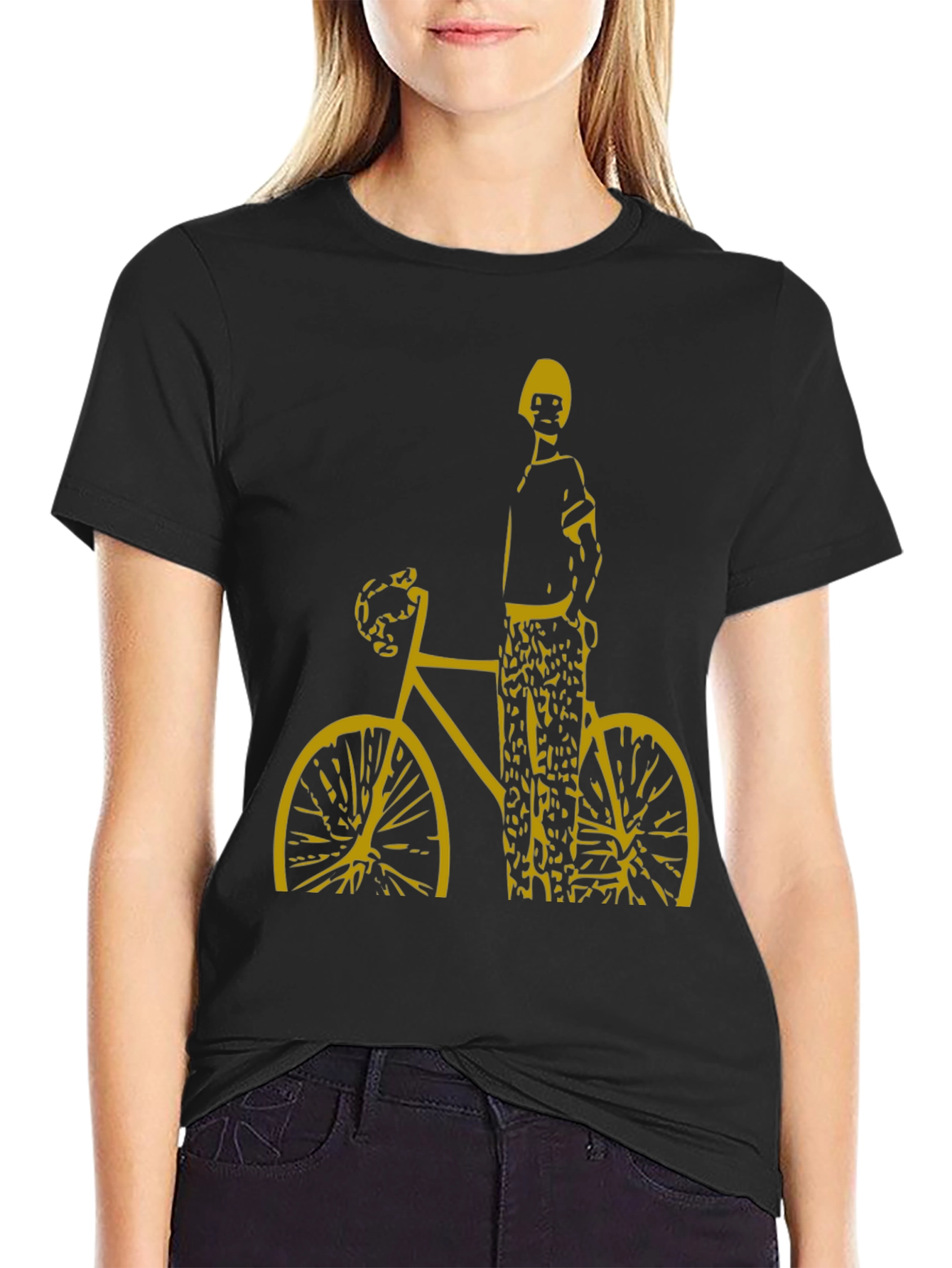 Cool Graphic Tee - Man on Bike