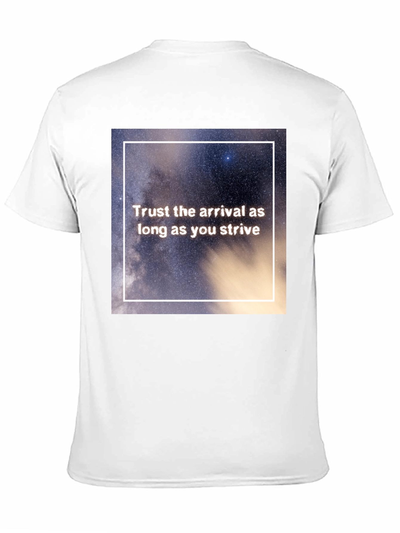 Trust The Arrival Graphic Tee - Black Casual T-Shirt