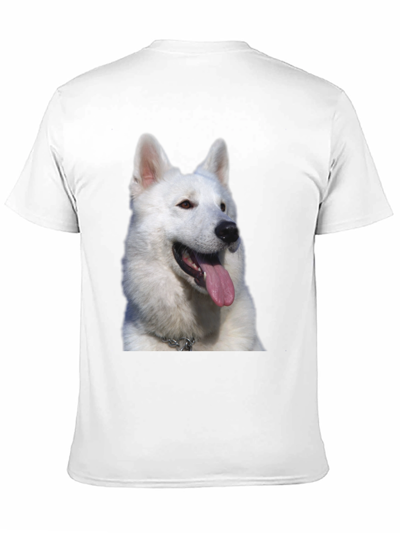 Dog Graphic Tee - White Swiss Shepherd Design