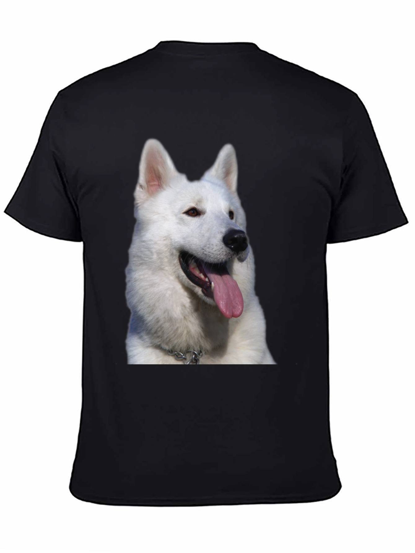 Dog Graphic Tee - White Swiss Shepherd Design