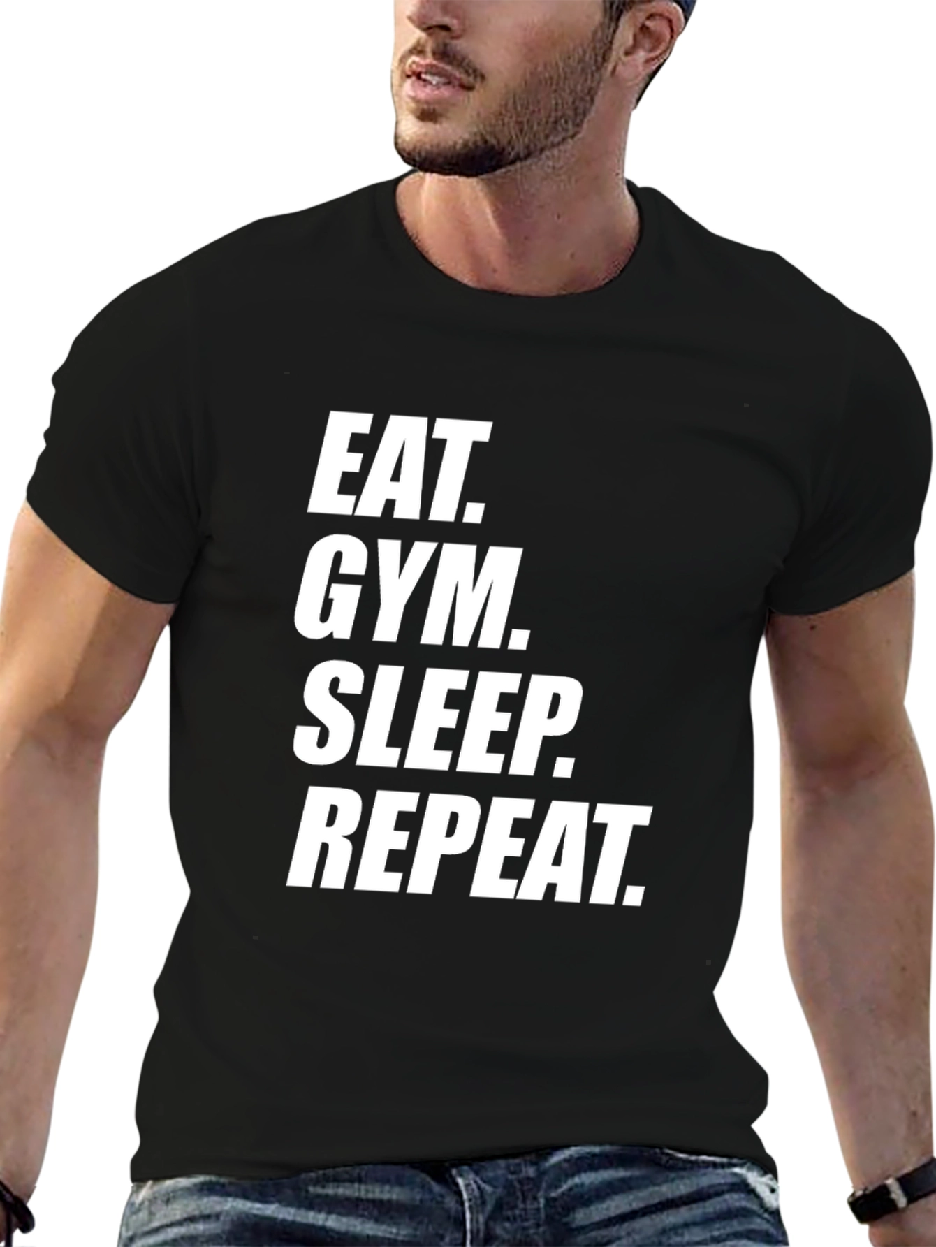 Eat. Gym. Sleep. Repeat. Graphic Tee