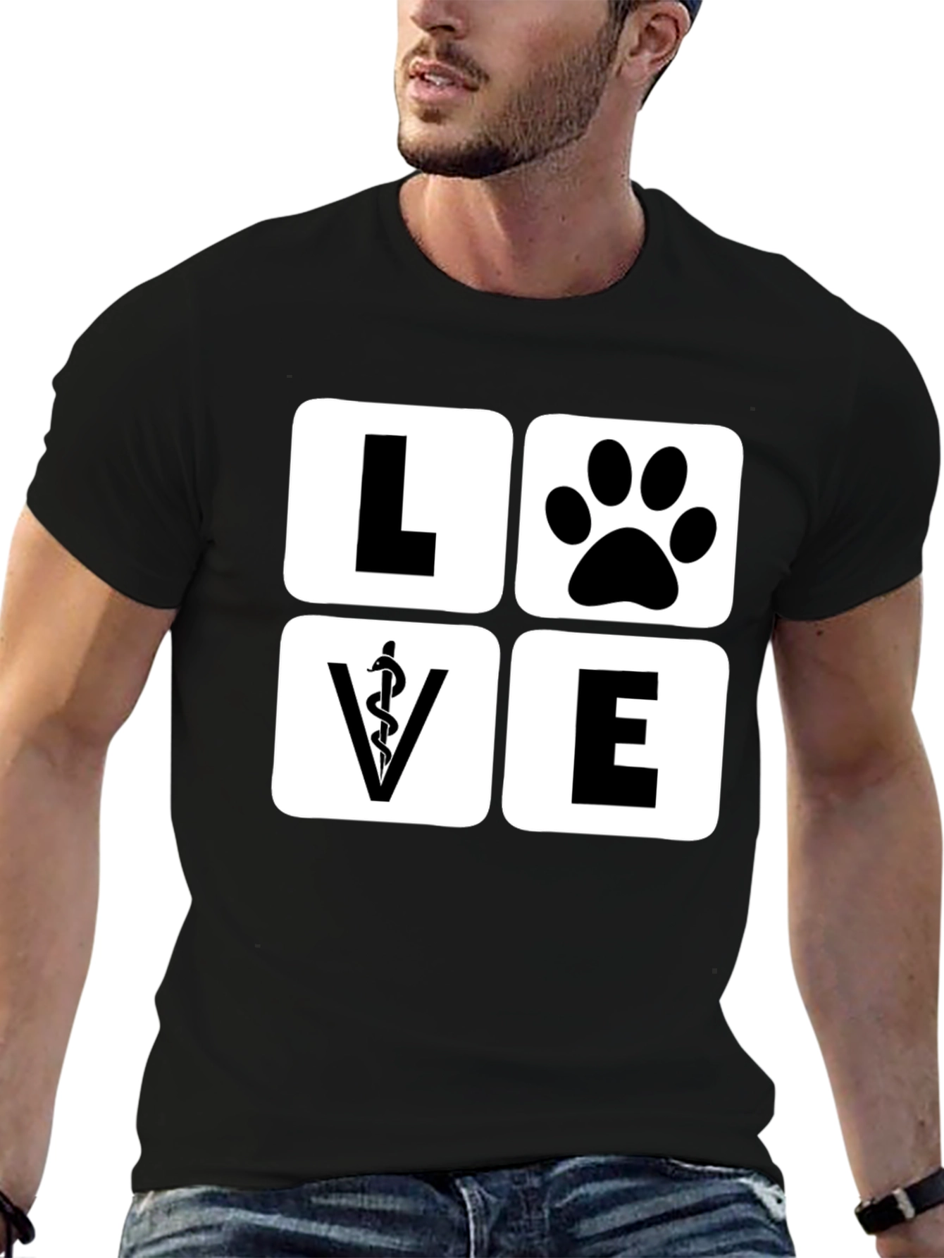 Vet Love Paw T-Shirt - Animal Doctor Tee