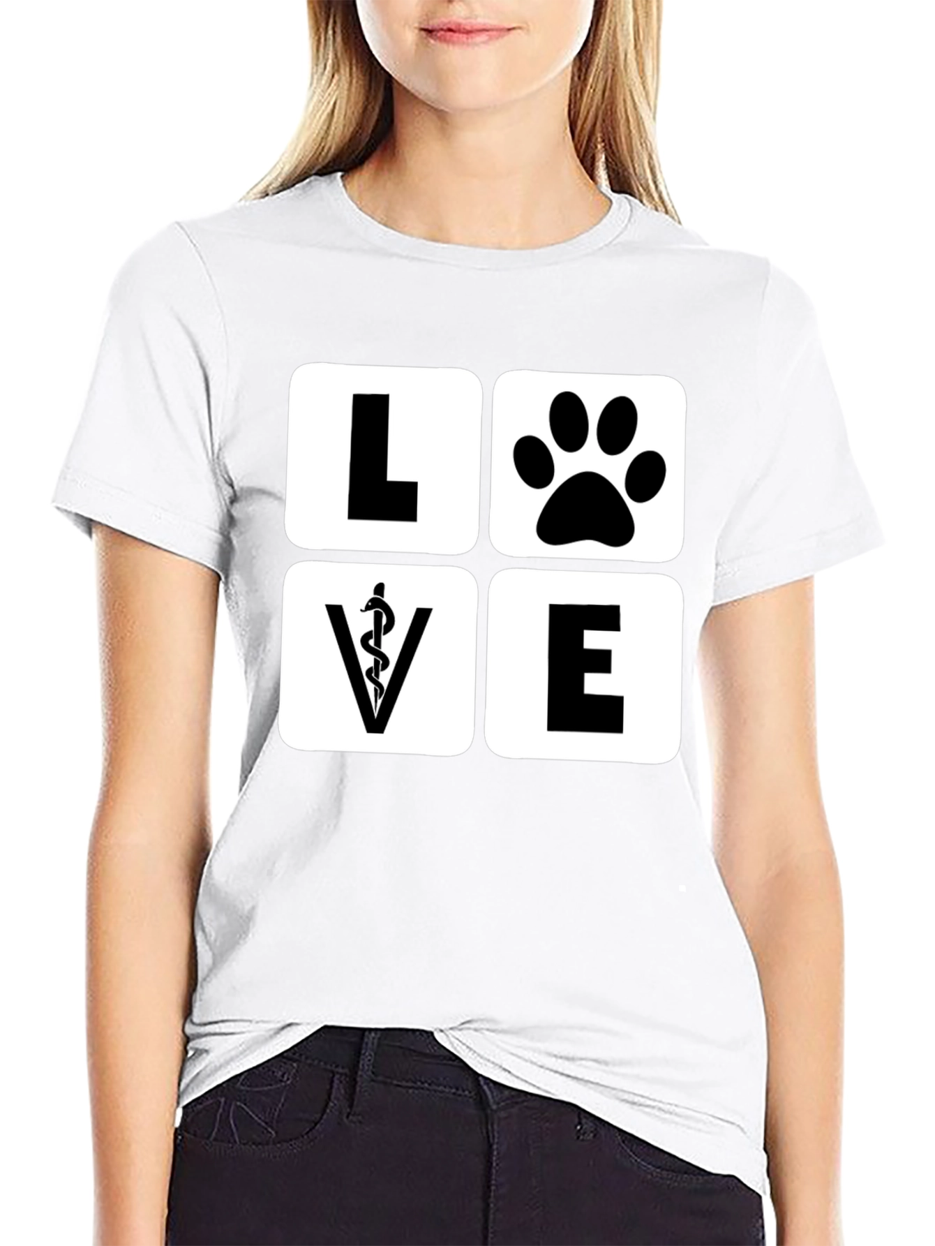 Vet Love Paw T-Shirt - Animal Doctor Tee