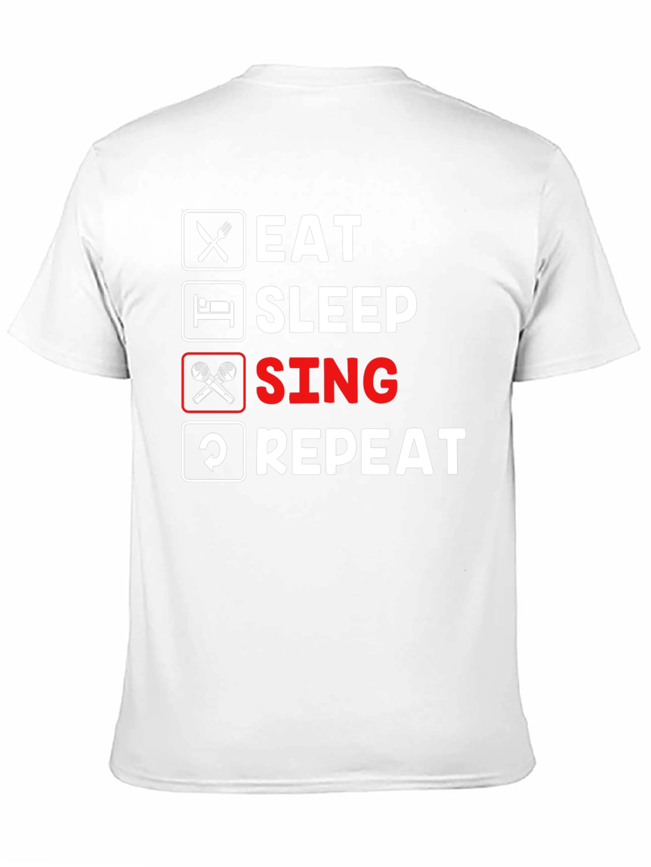 Eat Sleep Sing Repeat Graphic Tee