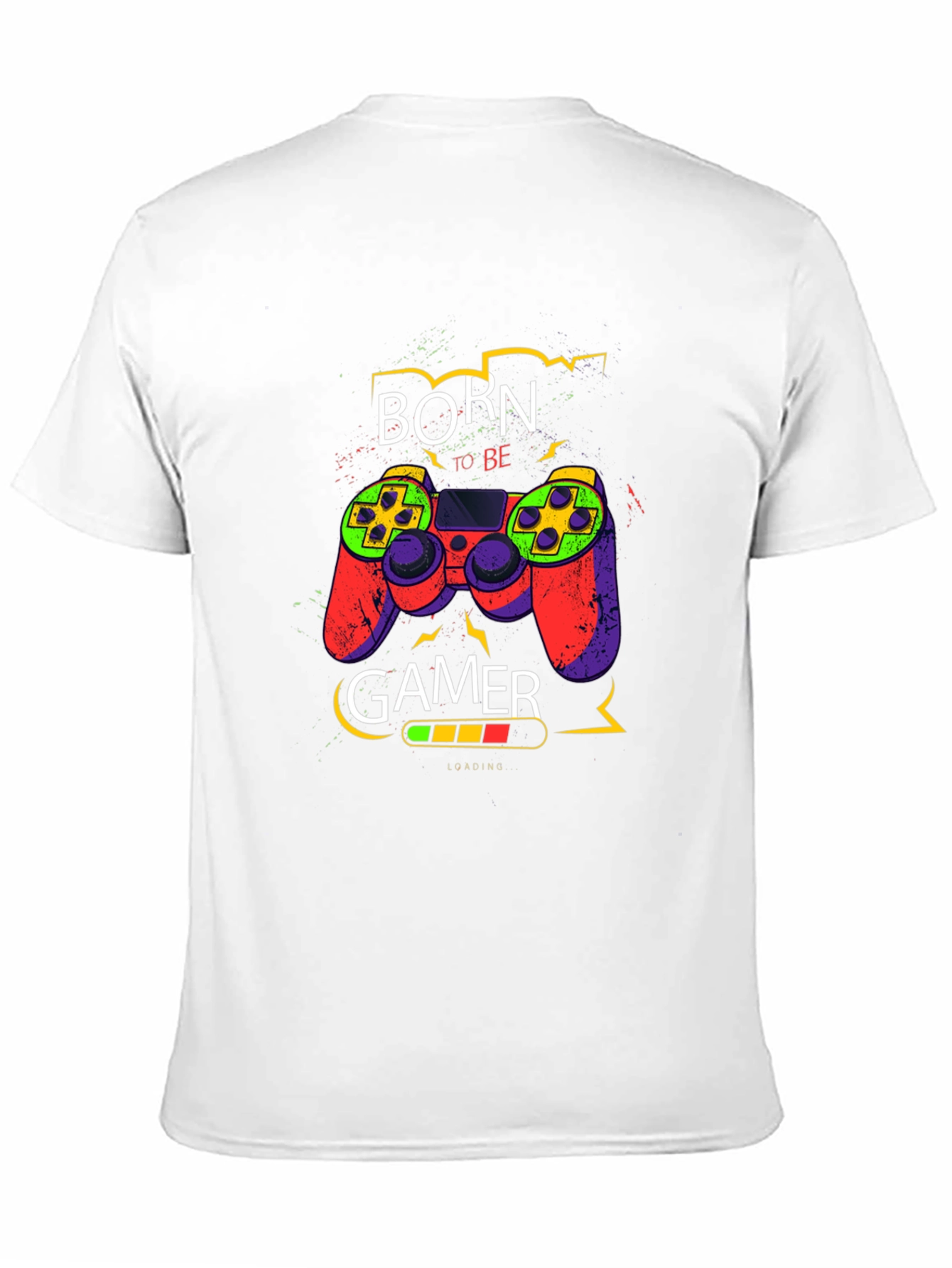 Born to Be Gamer - Graphic Print T-Shirt